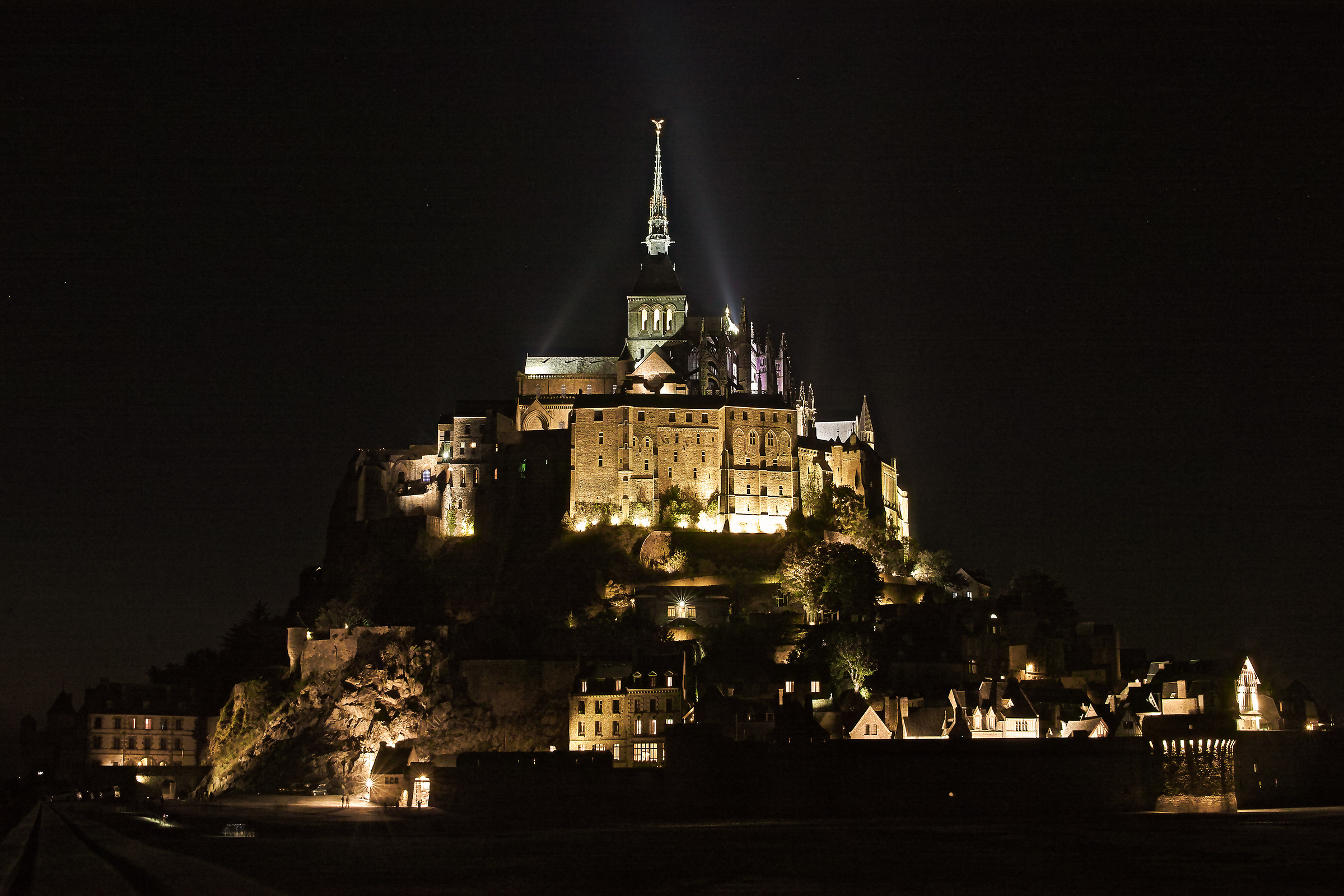 Mont Saint Michel By Nigth