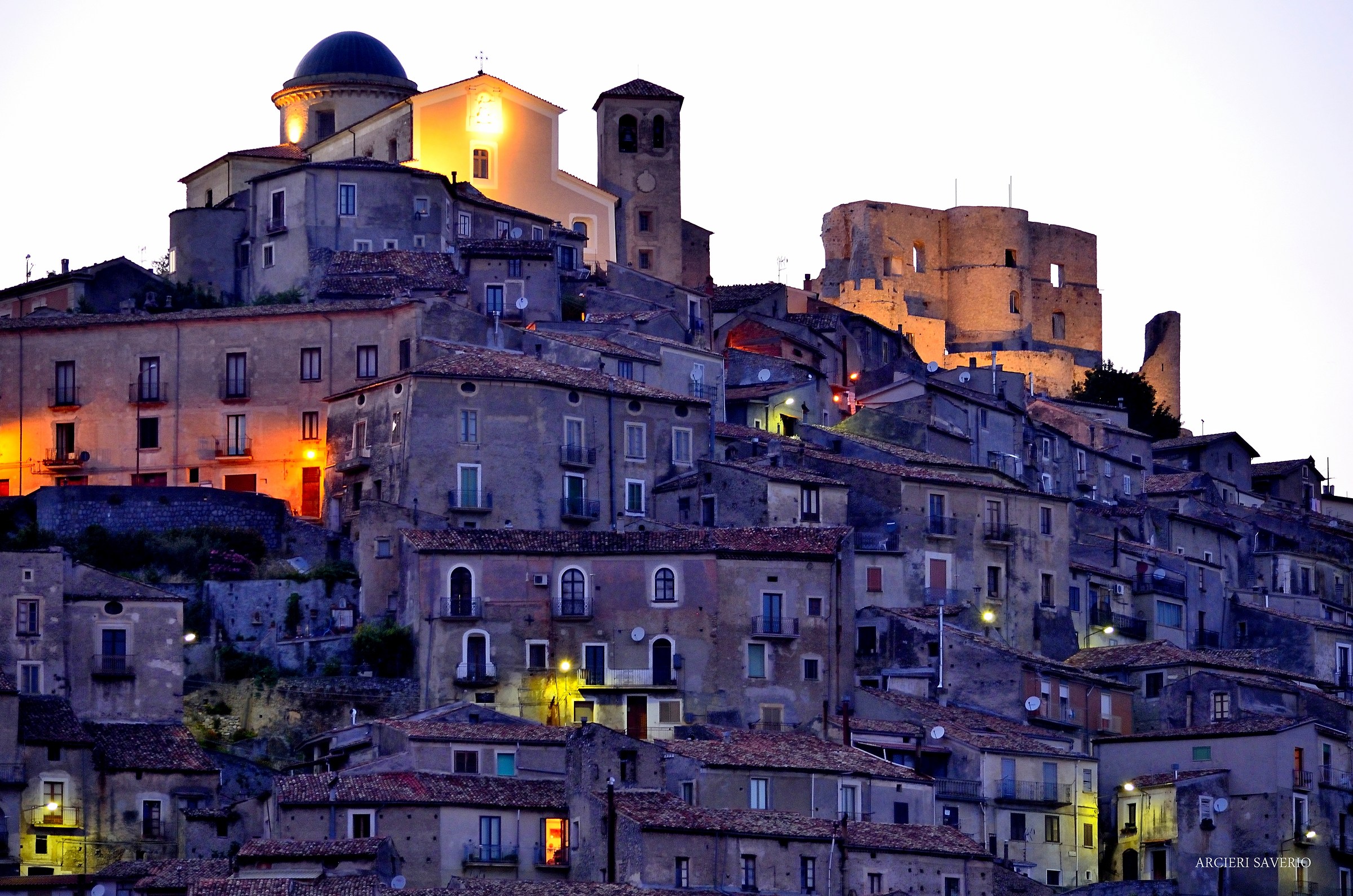 Morano Calabro Cs at nightfall