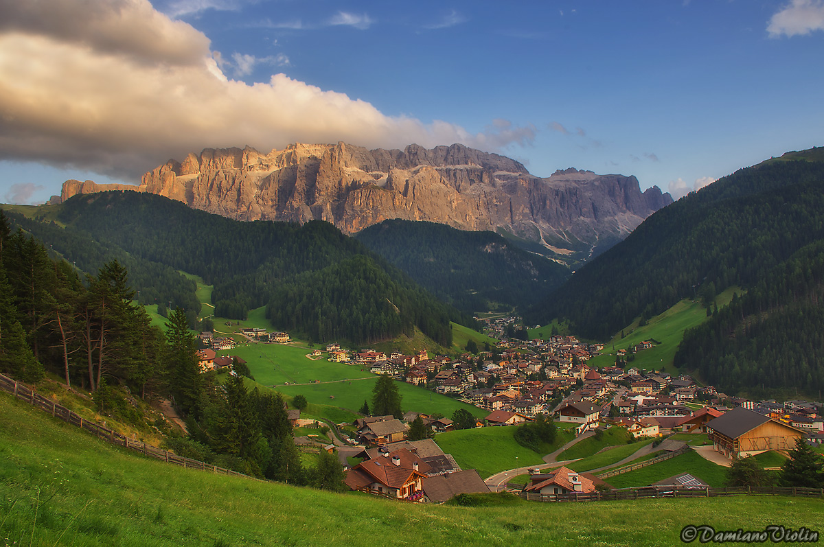 Selva e il Sella al tramonto