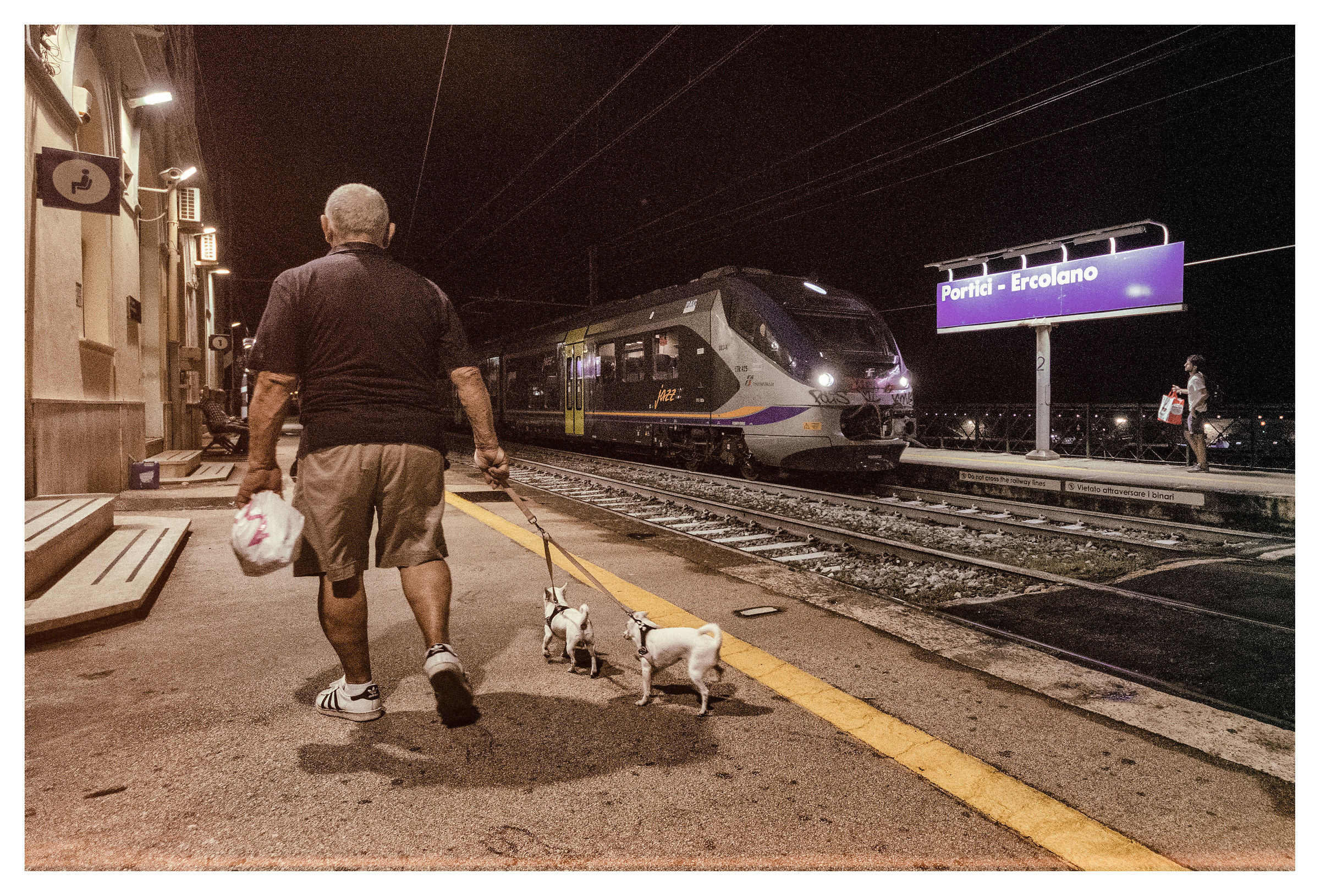 To The Station by Night (Portici-Herculaneum)