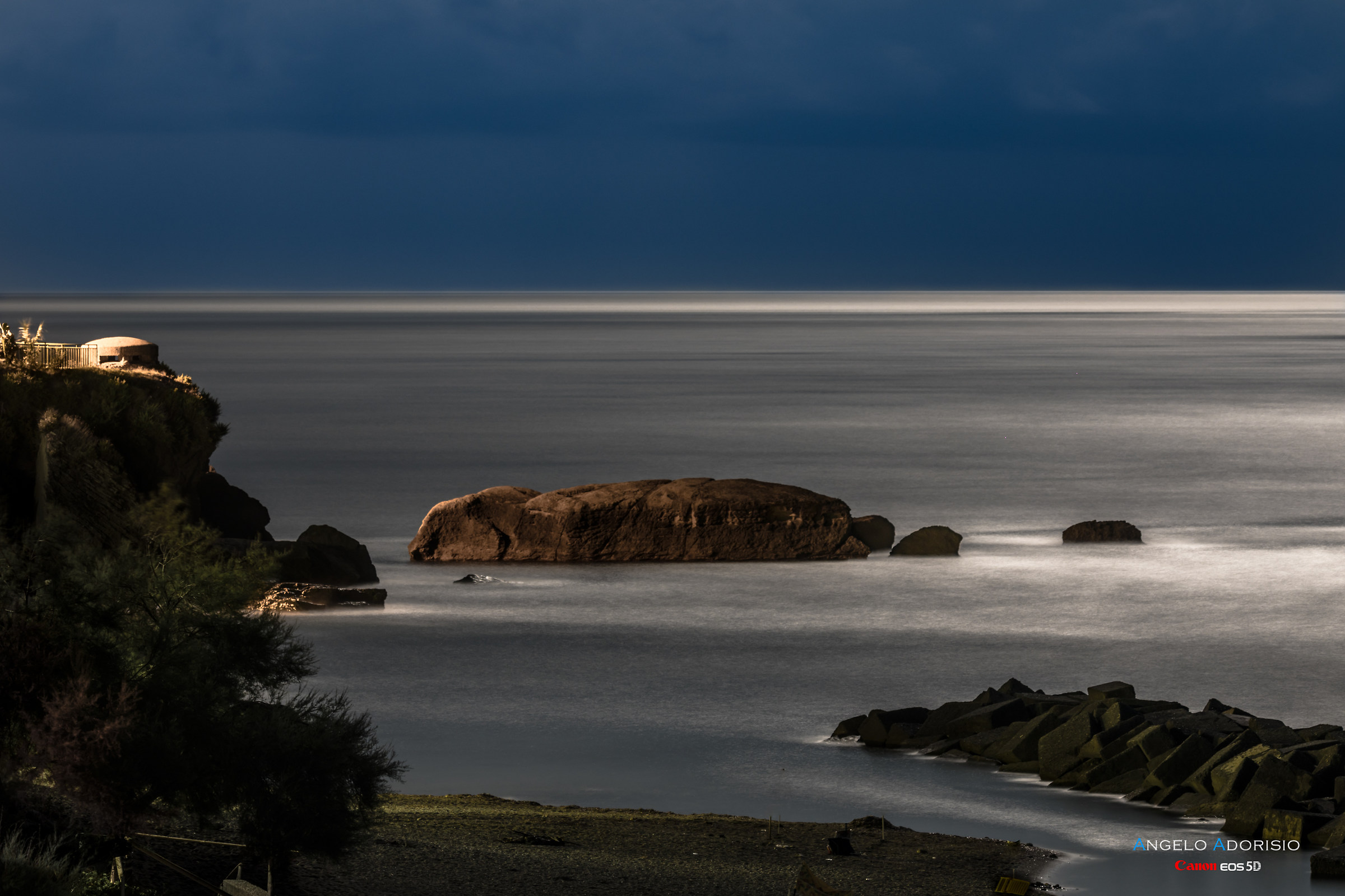Capo Tirone illuminato dalla luna - Belvedere Marittimo