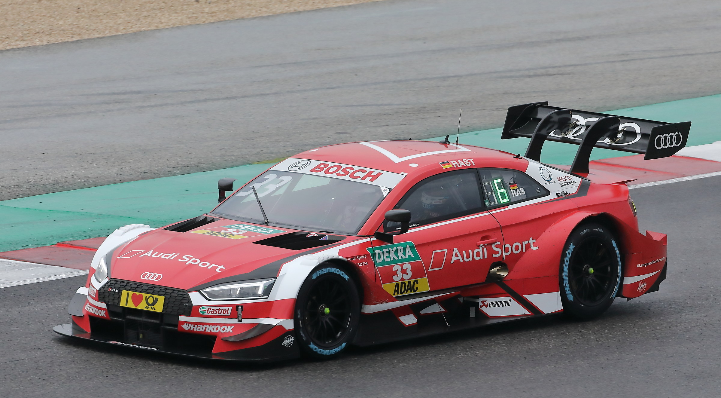 D T M at Misano. Renè Rast. Audi.