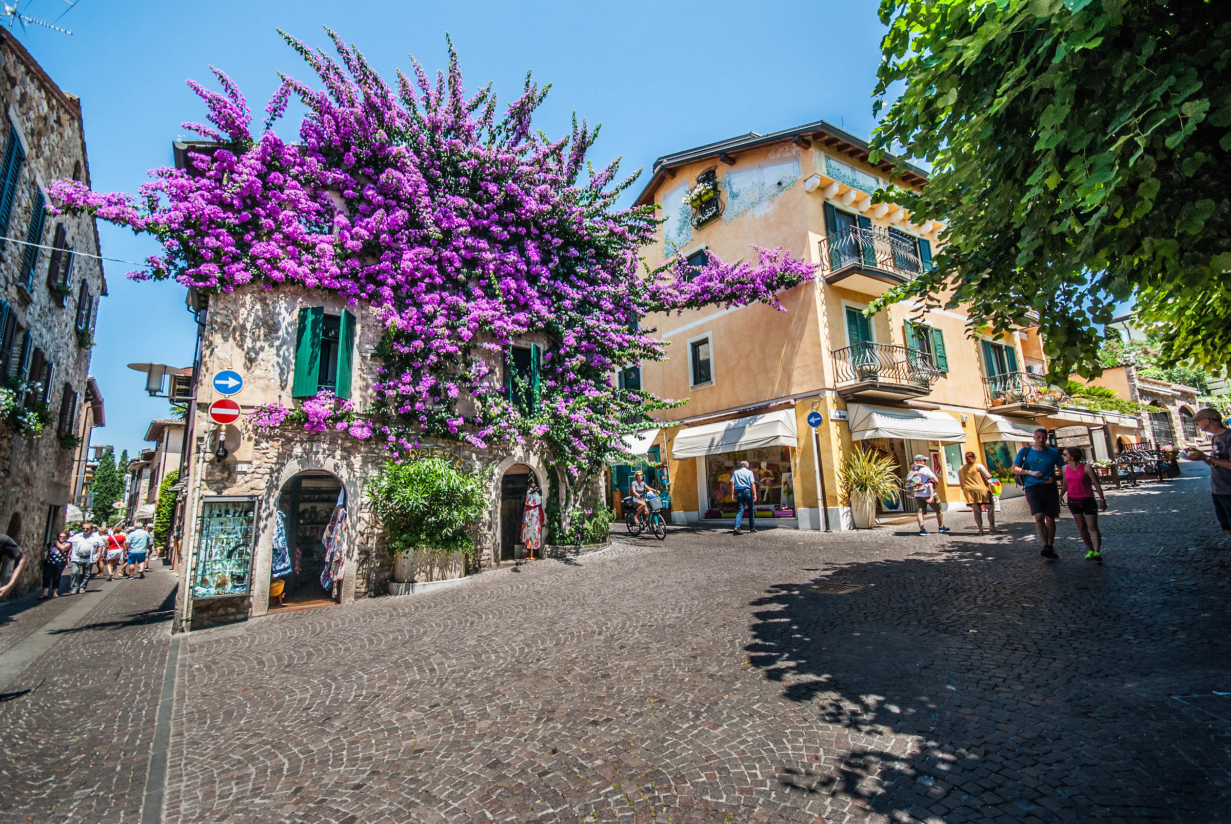 Walking through Sirmione