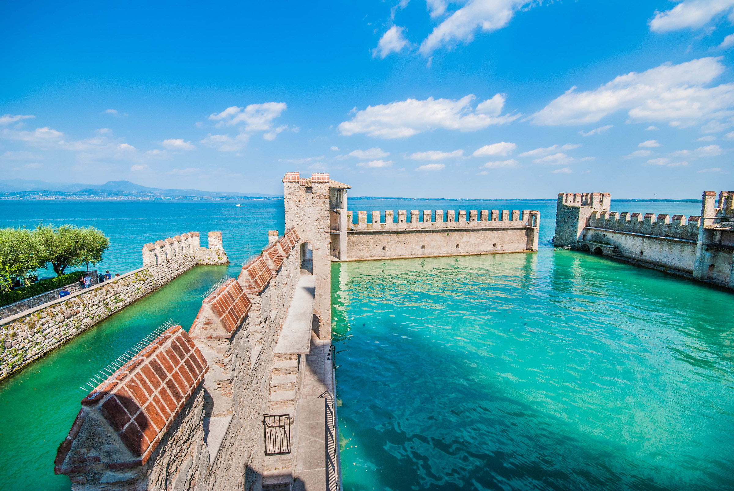 The dockyard of the Scaligero Castle