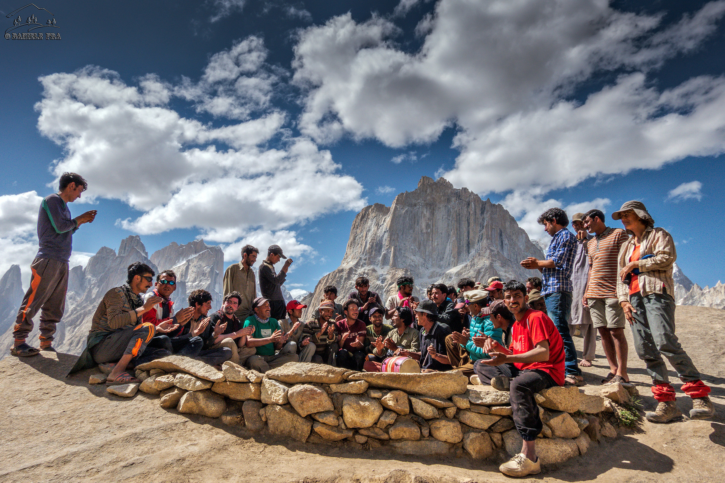 Party bearers at Urdukas camp