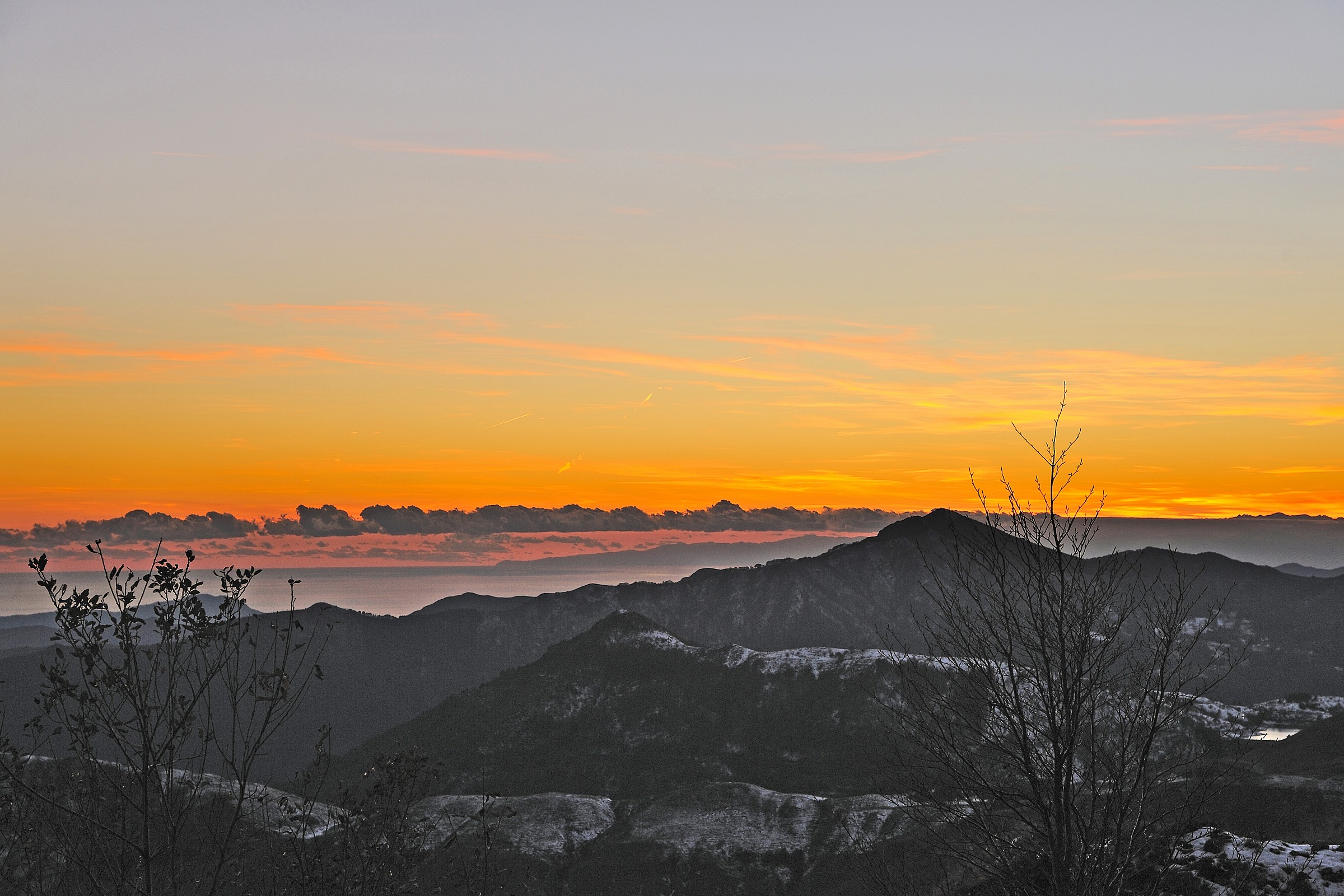 Tramonto dal Parco dell'Antola