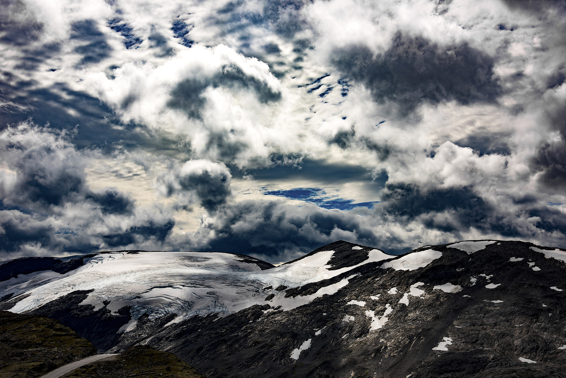 .. il tempo che cambia ... lassù sui fiordi