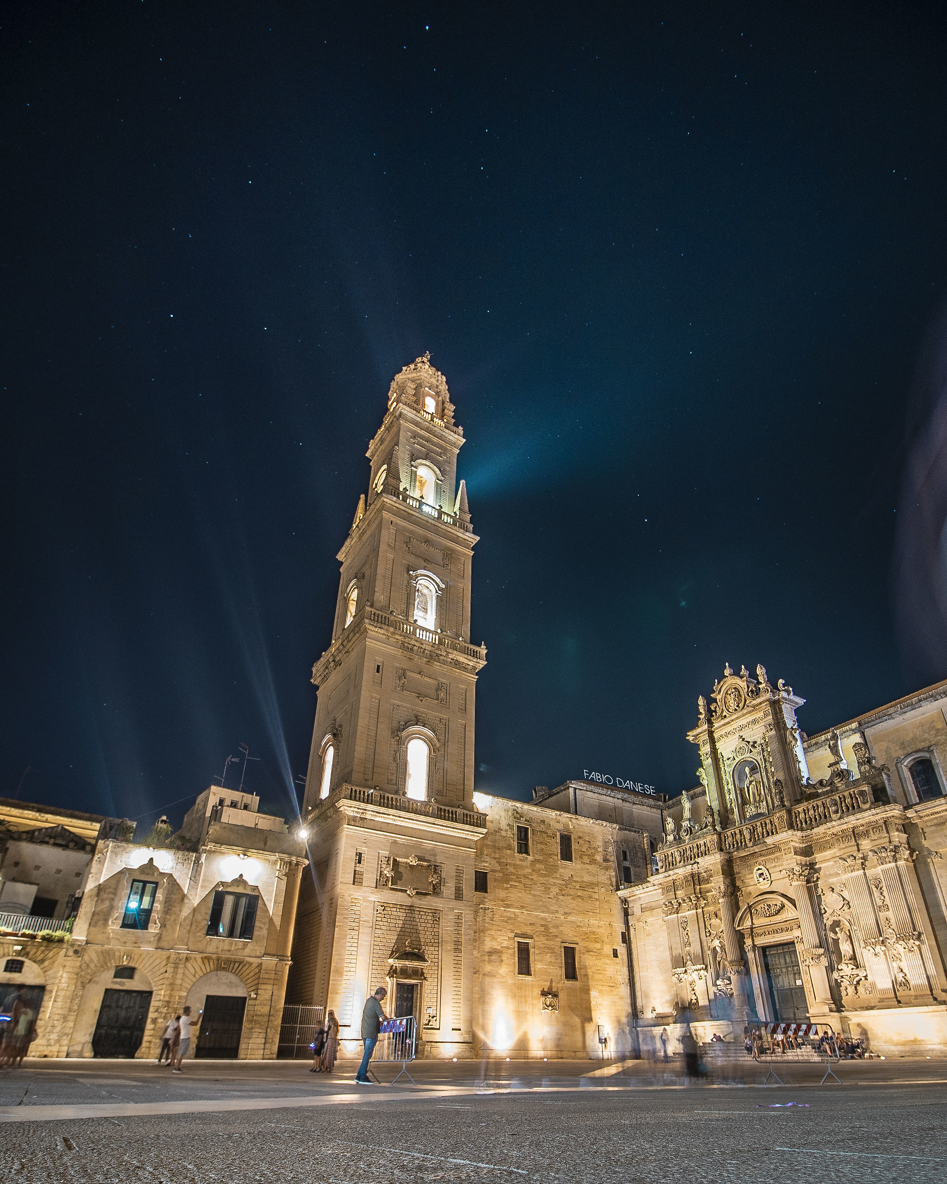 Cathedral of Lecce under the stars