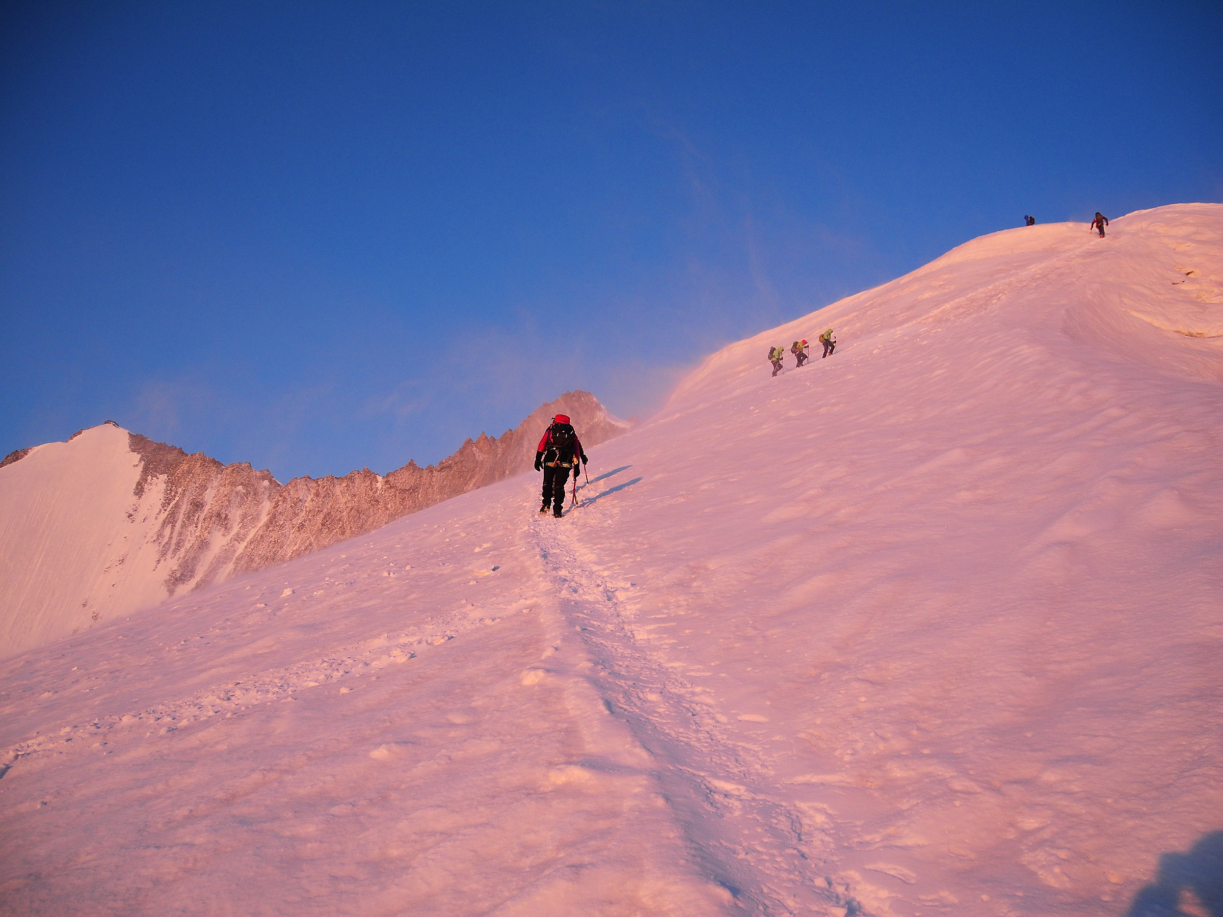 Towards the Nadelhorn