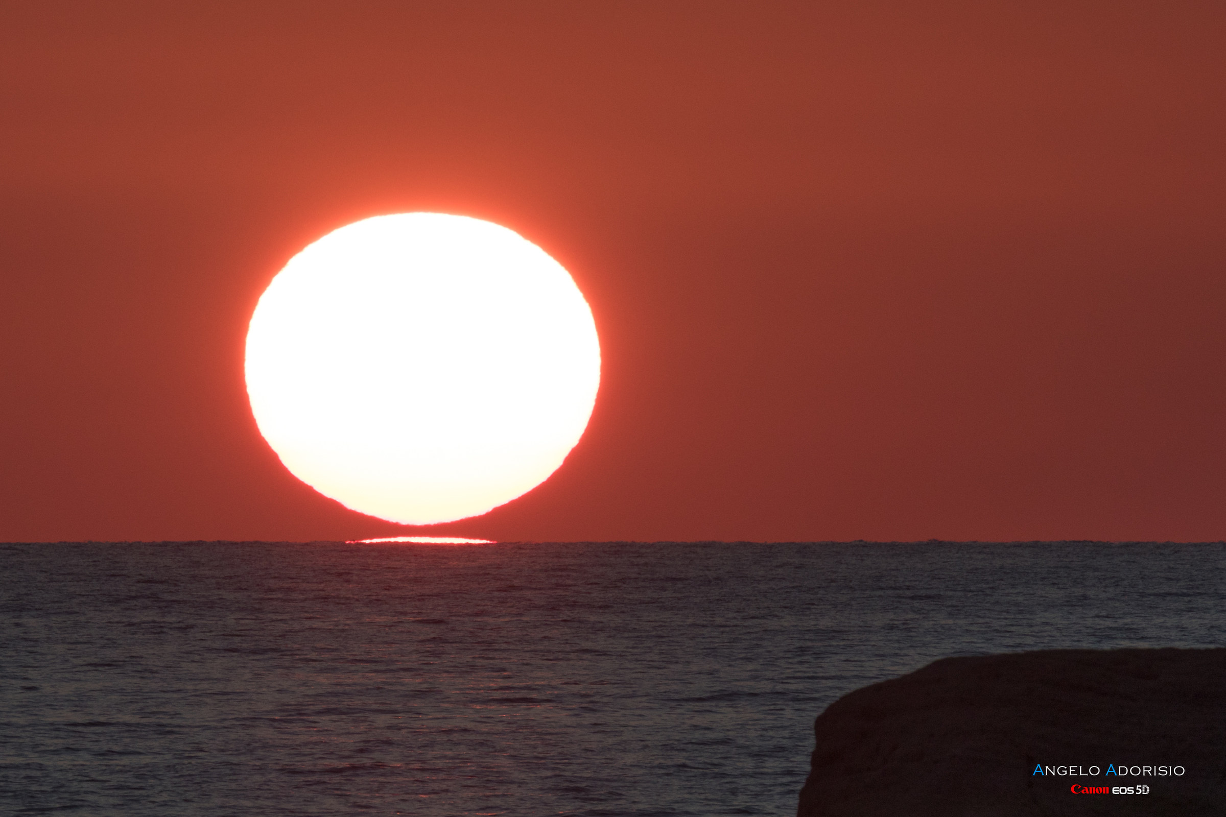 Tramonto calabrese a 600mm