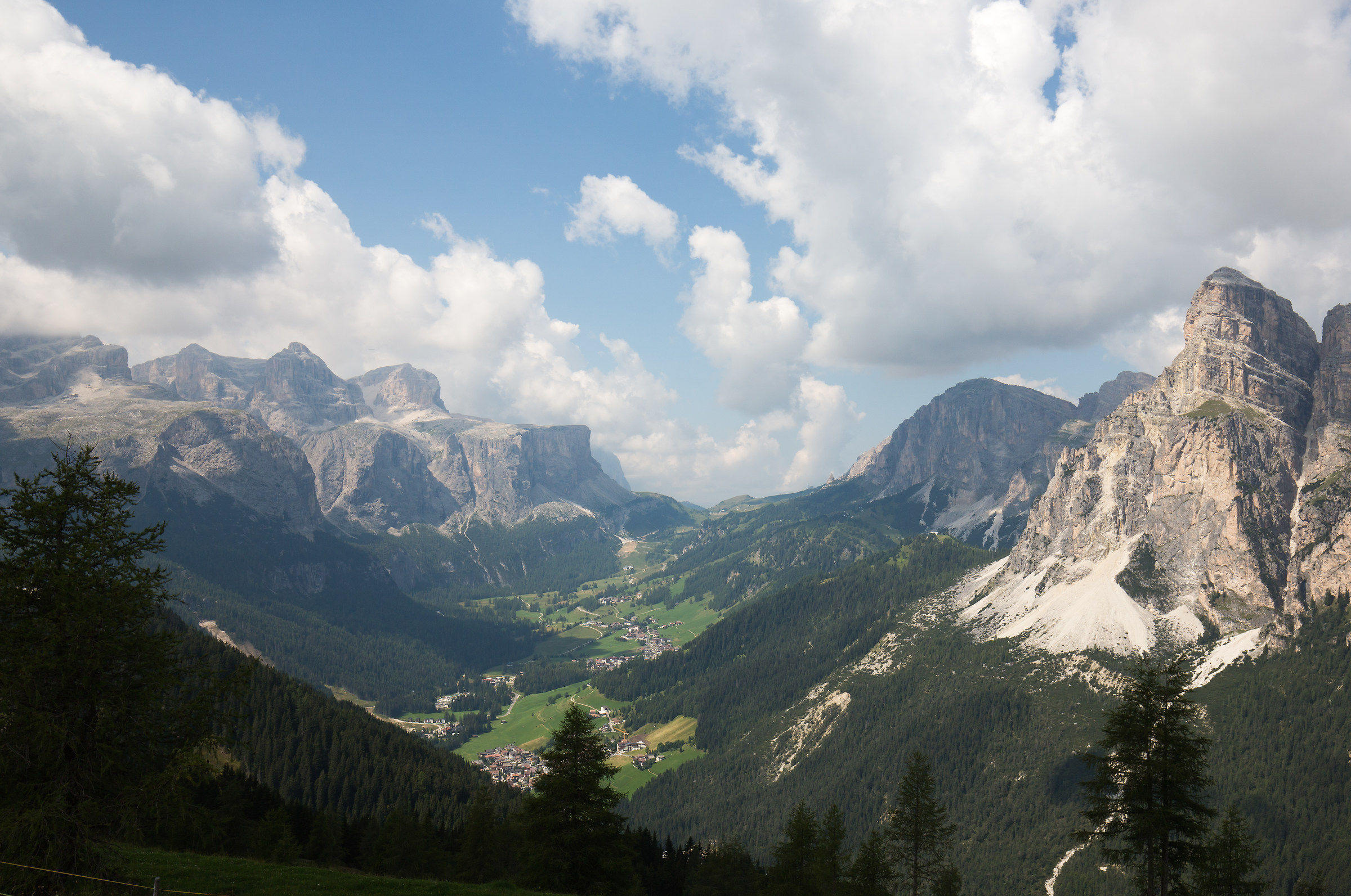 Val Badia towards the Gardena pass