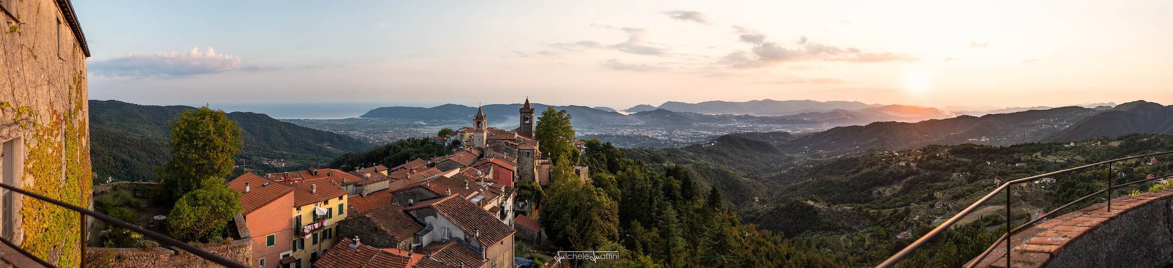 Tramonto dal castello di Fosdinovo
