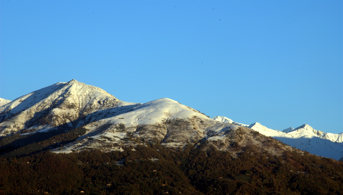 View of the mountains of Biella