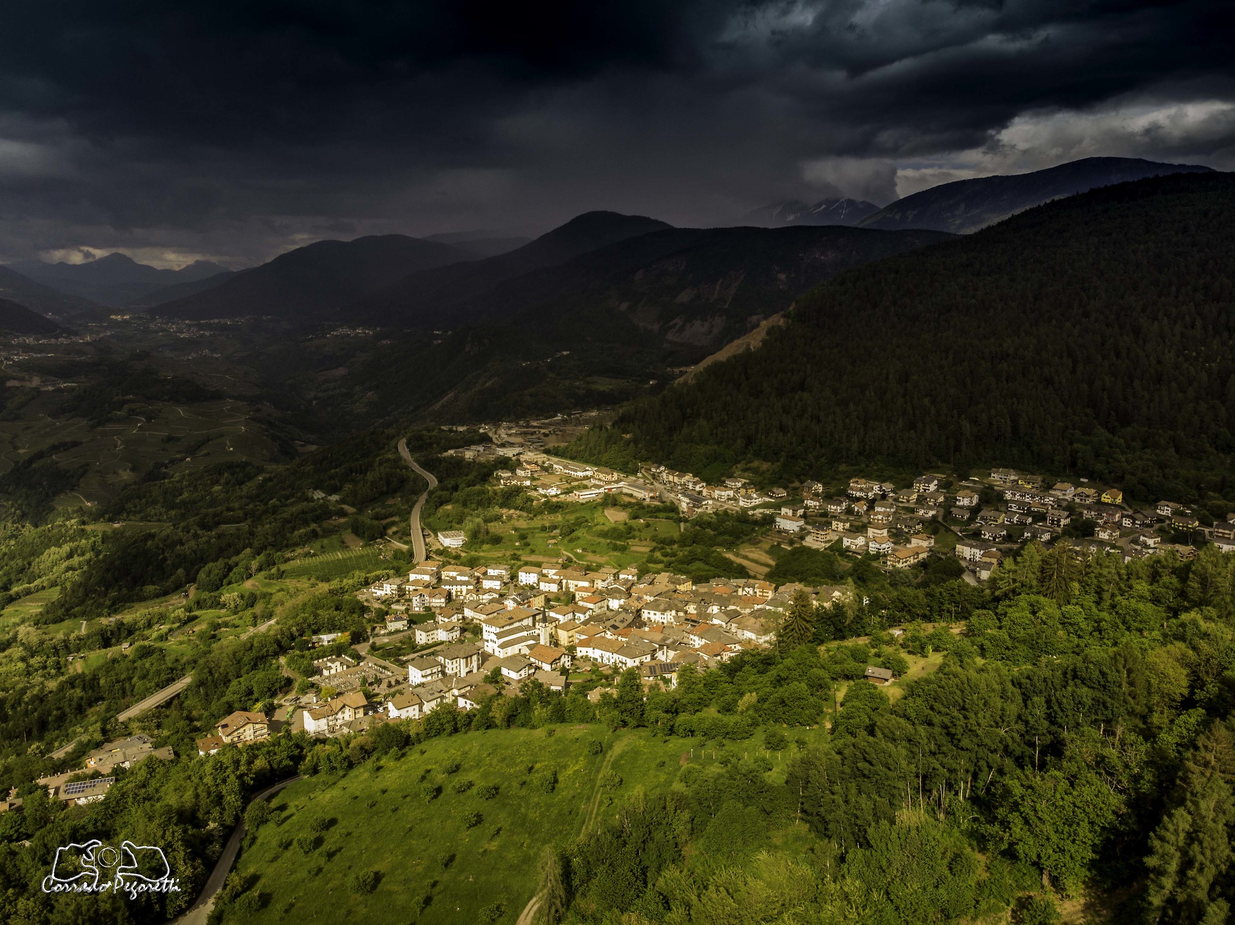 Albiano minacciato dal temporale
