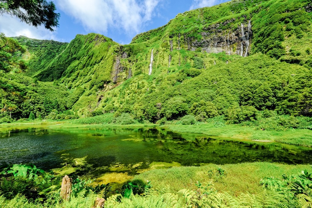 Waterfalls in Flores Island