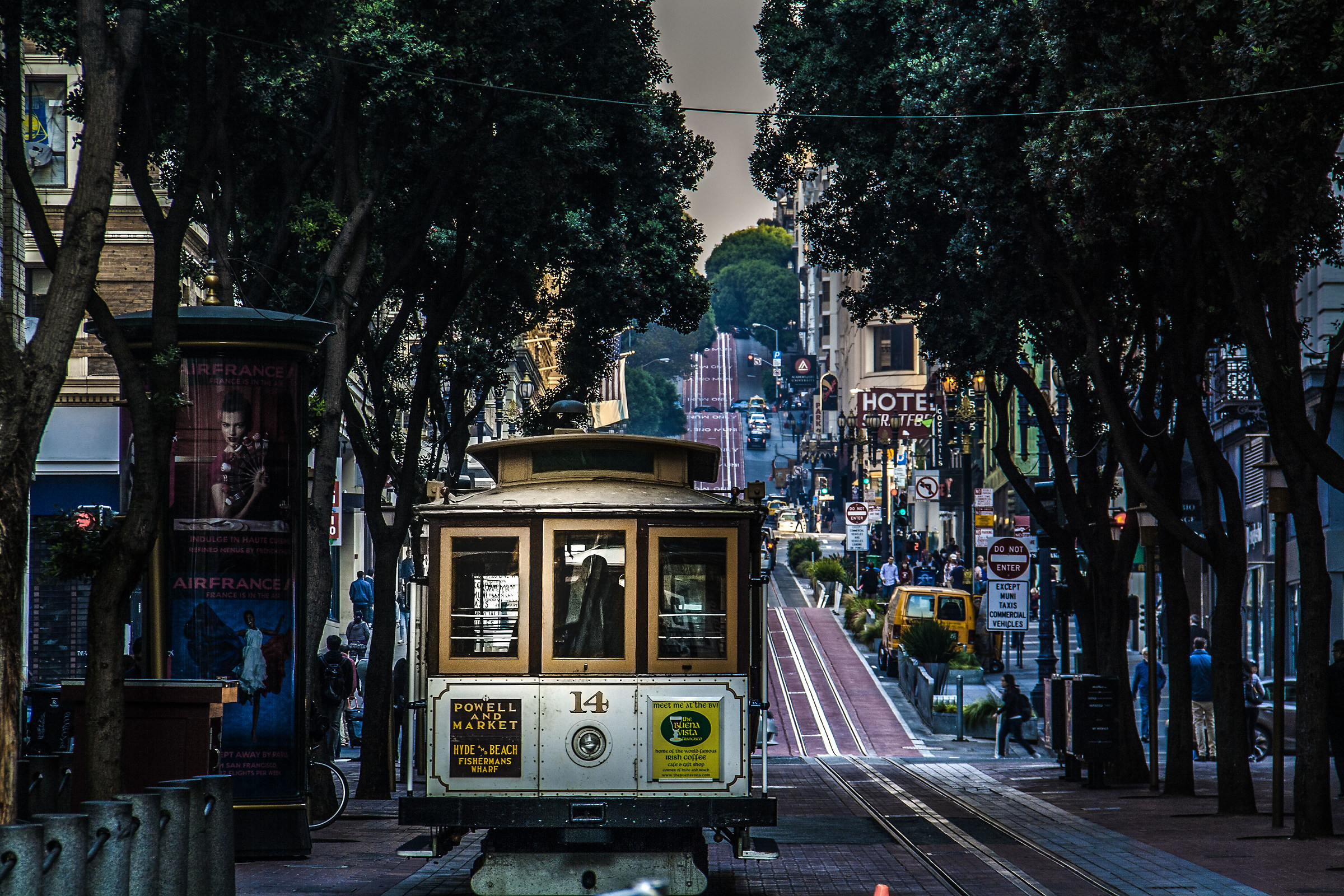 Cable car in San Francisco