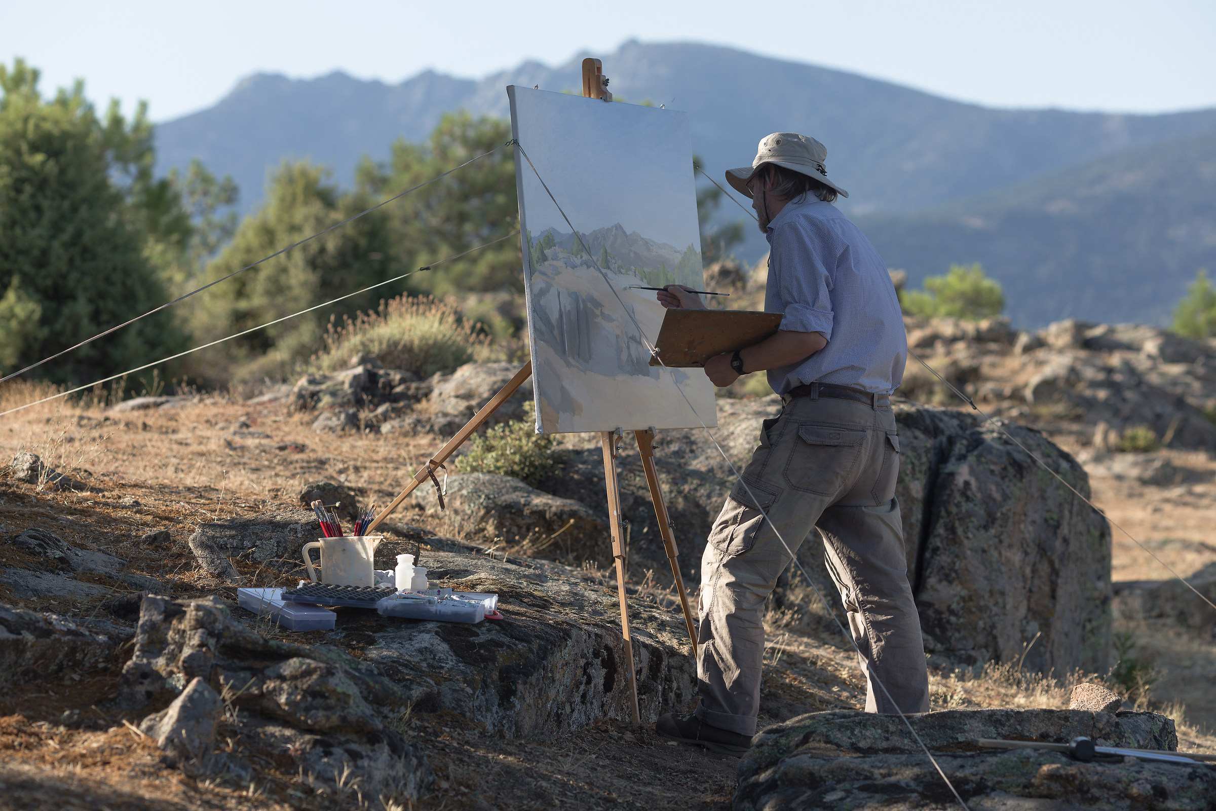 Painting on the Cerro del Telégrafo