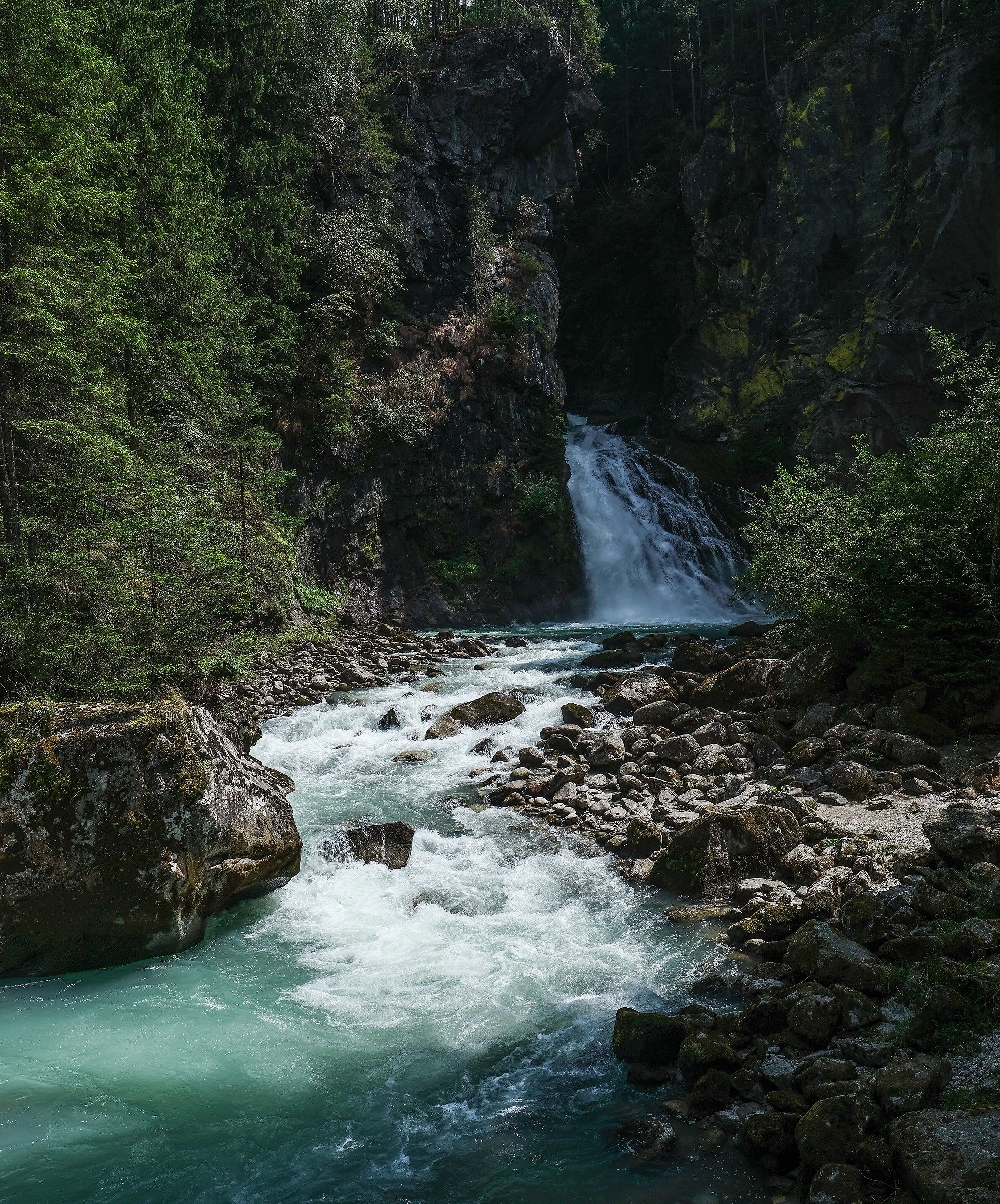 Waterfalls in Riva (Tures)