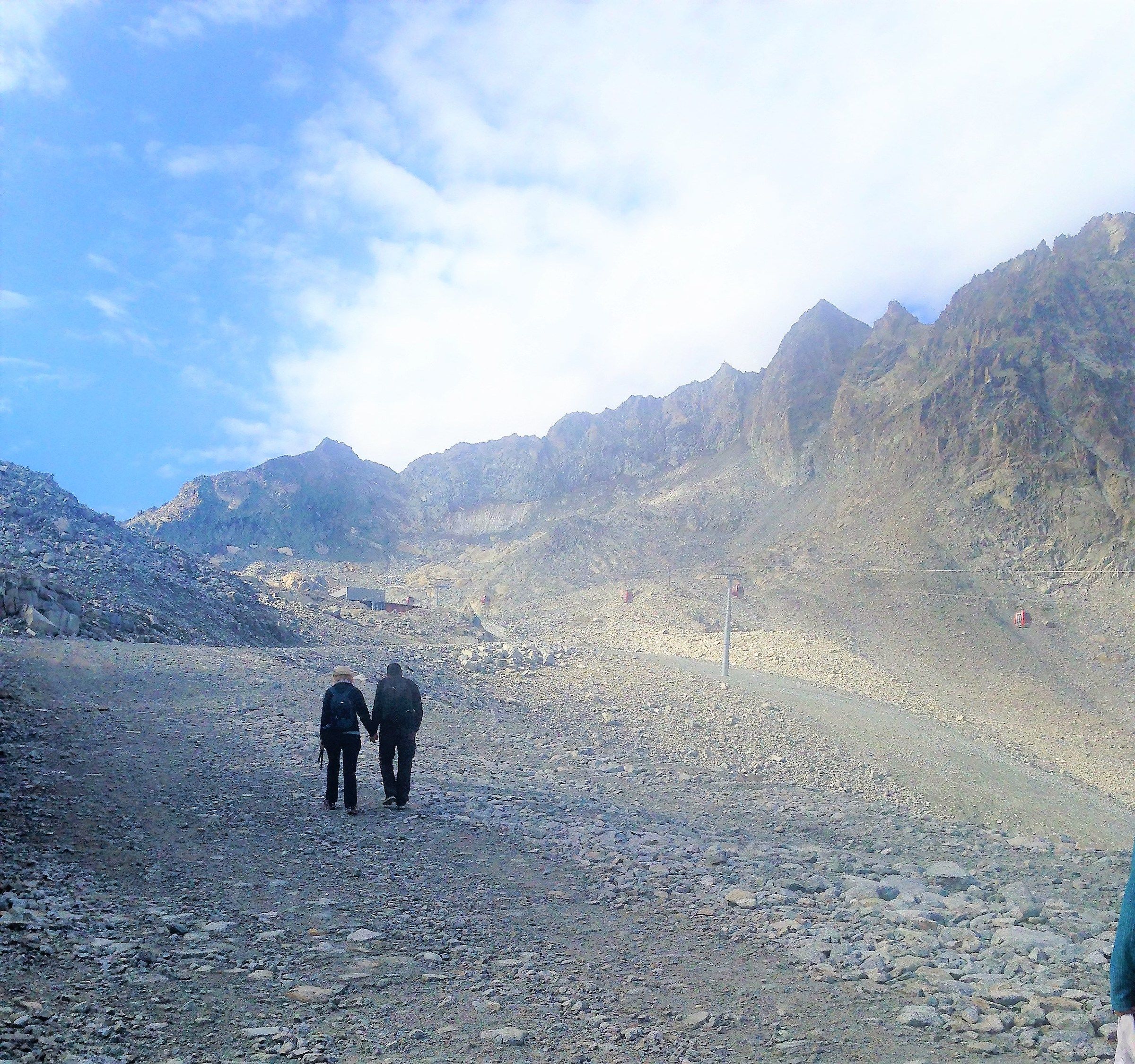 The ascent to the summit