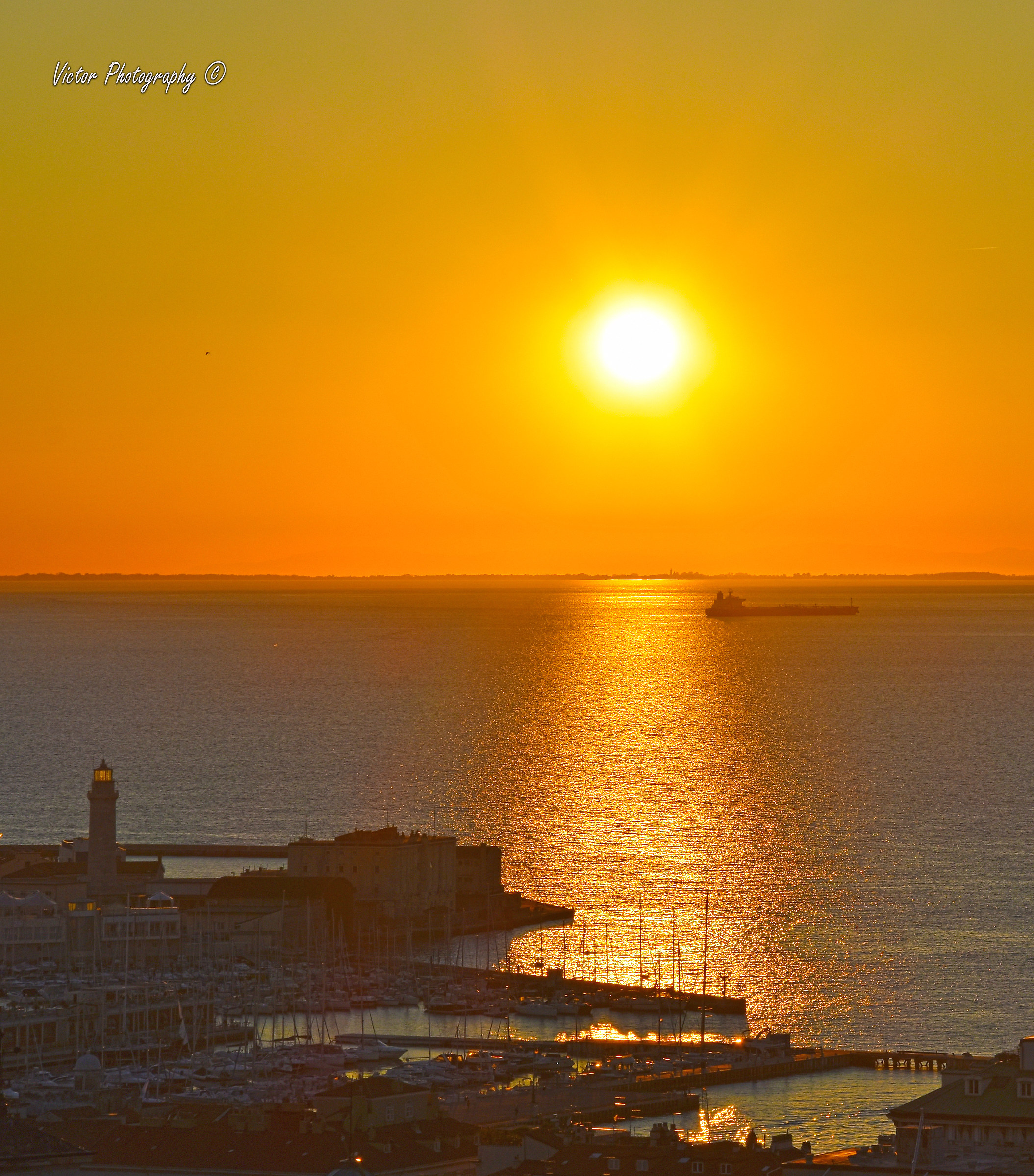 Sunset in Trieste