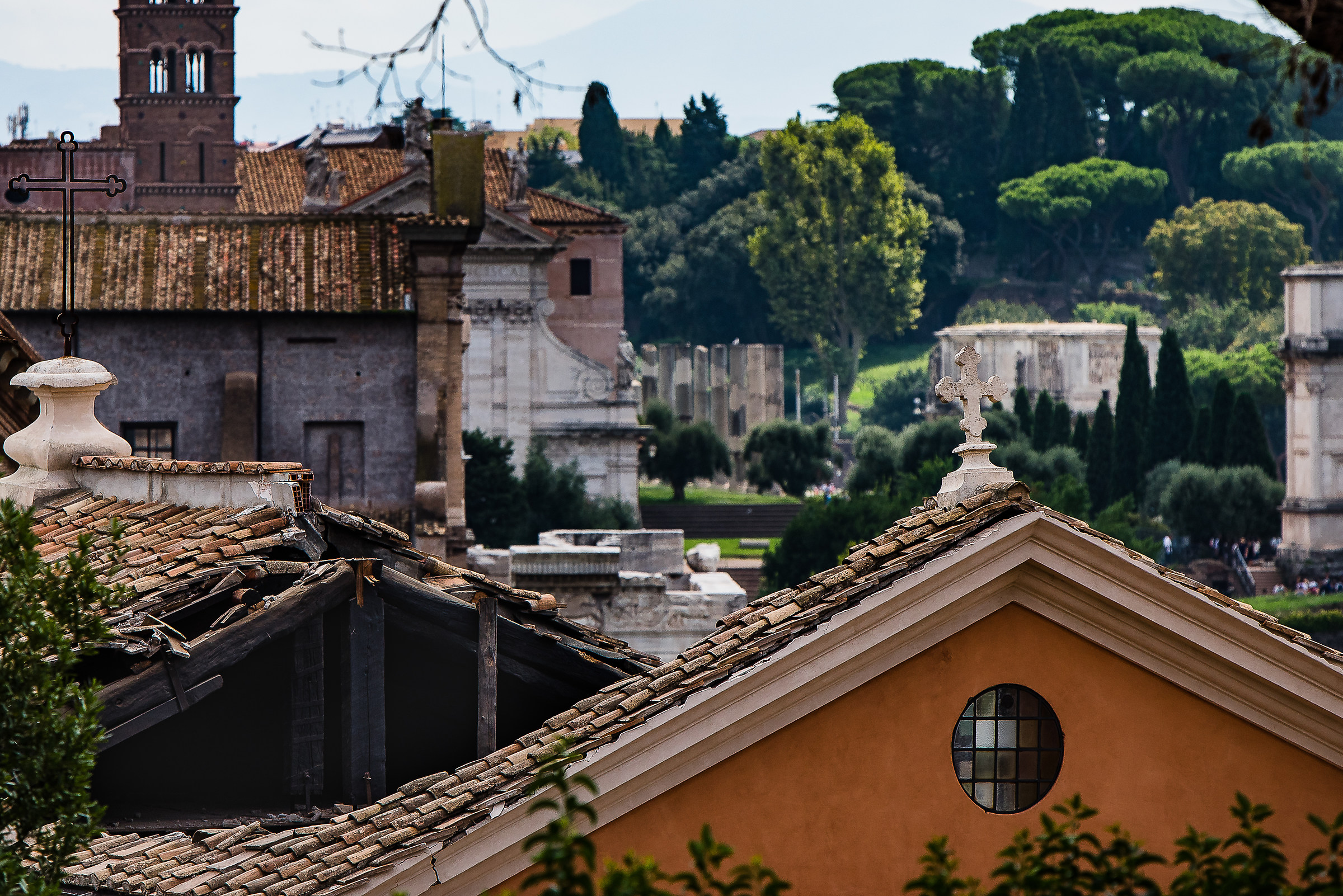 The collapse of the Church of the Carpenters in Rome