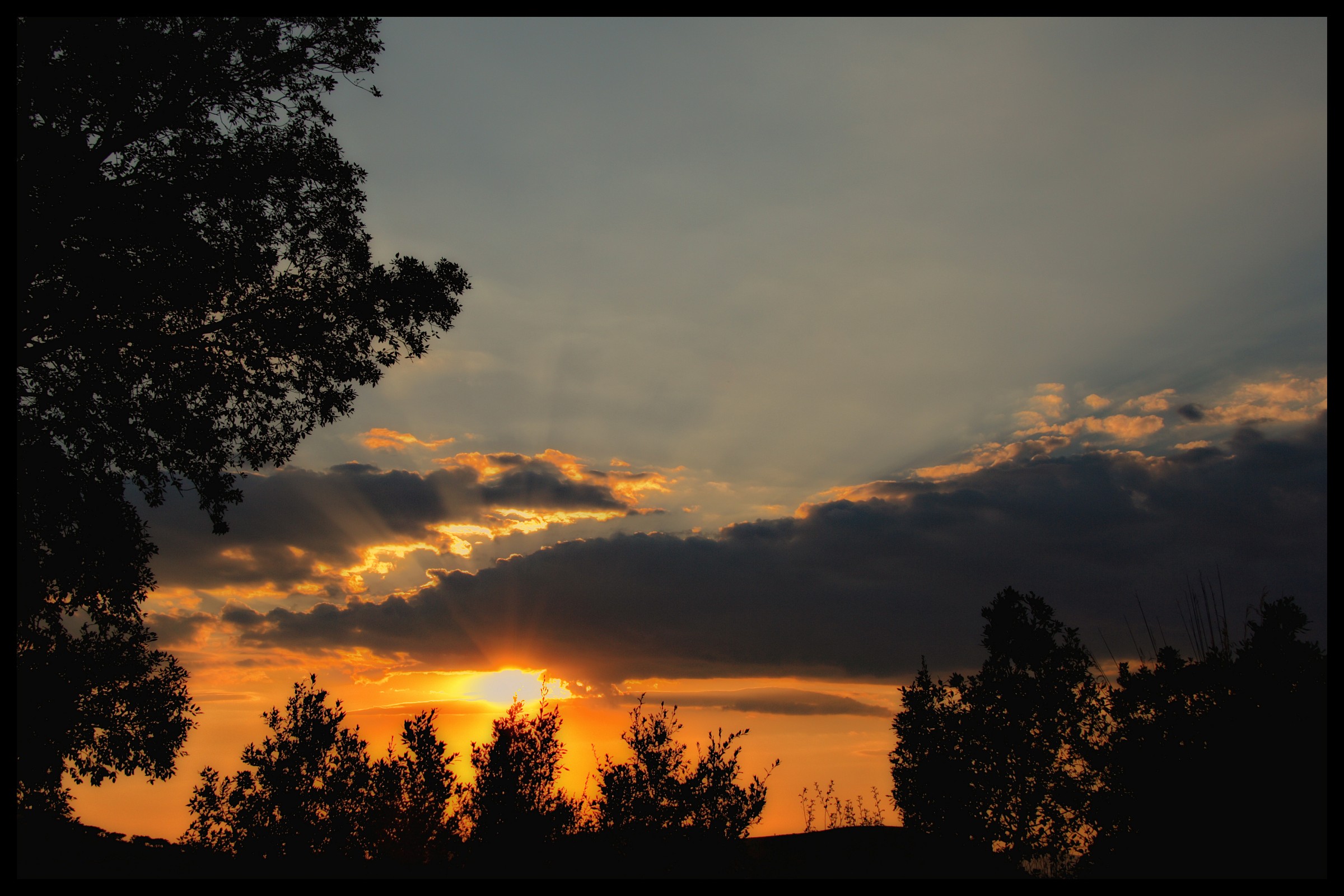 Itri, sunset in the countryside