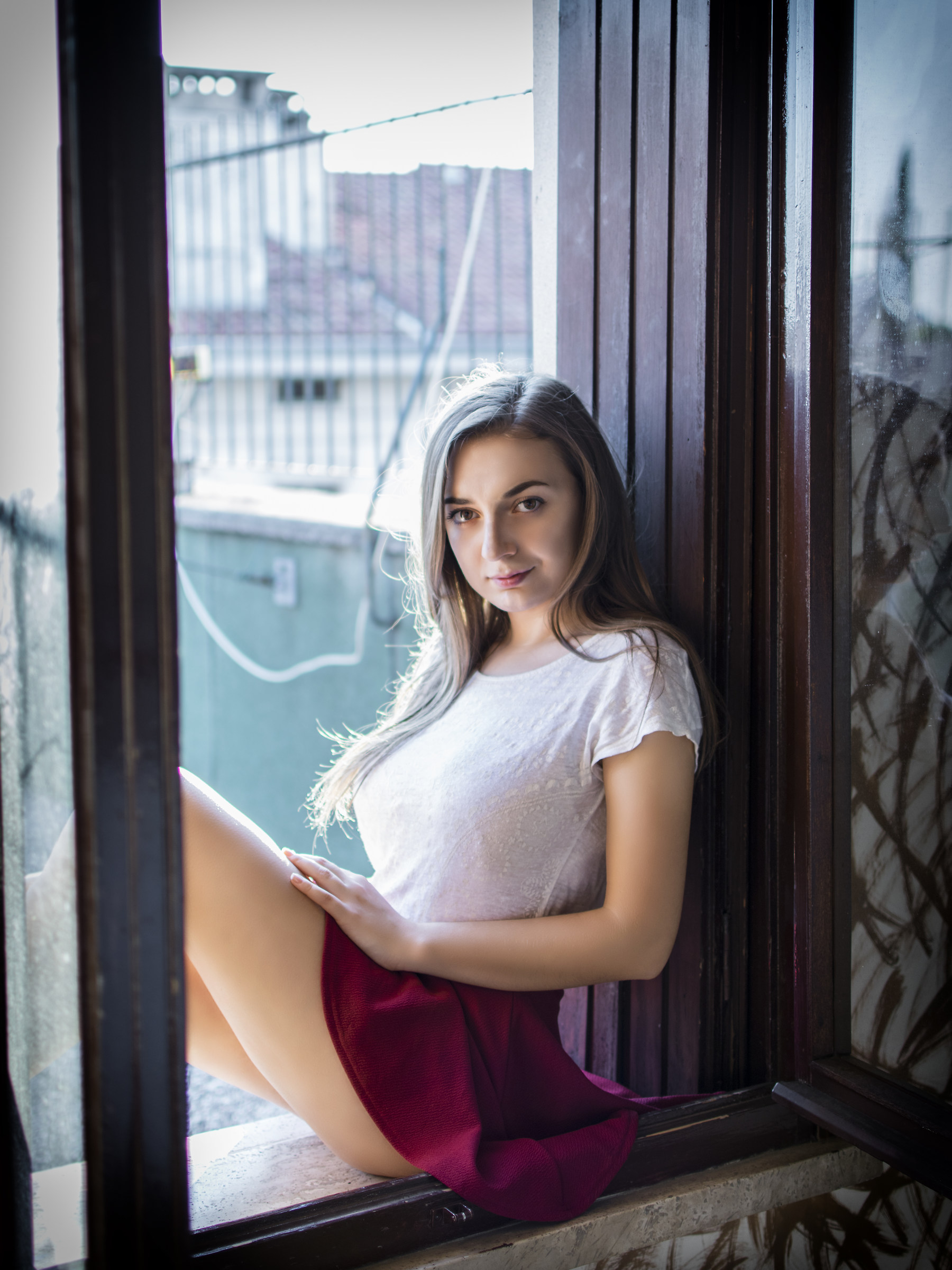 Angelina by the window
