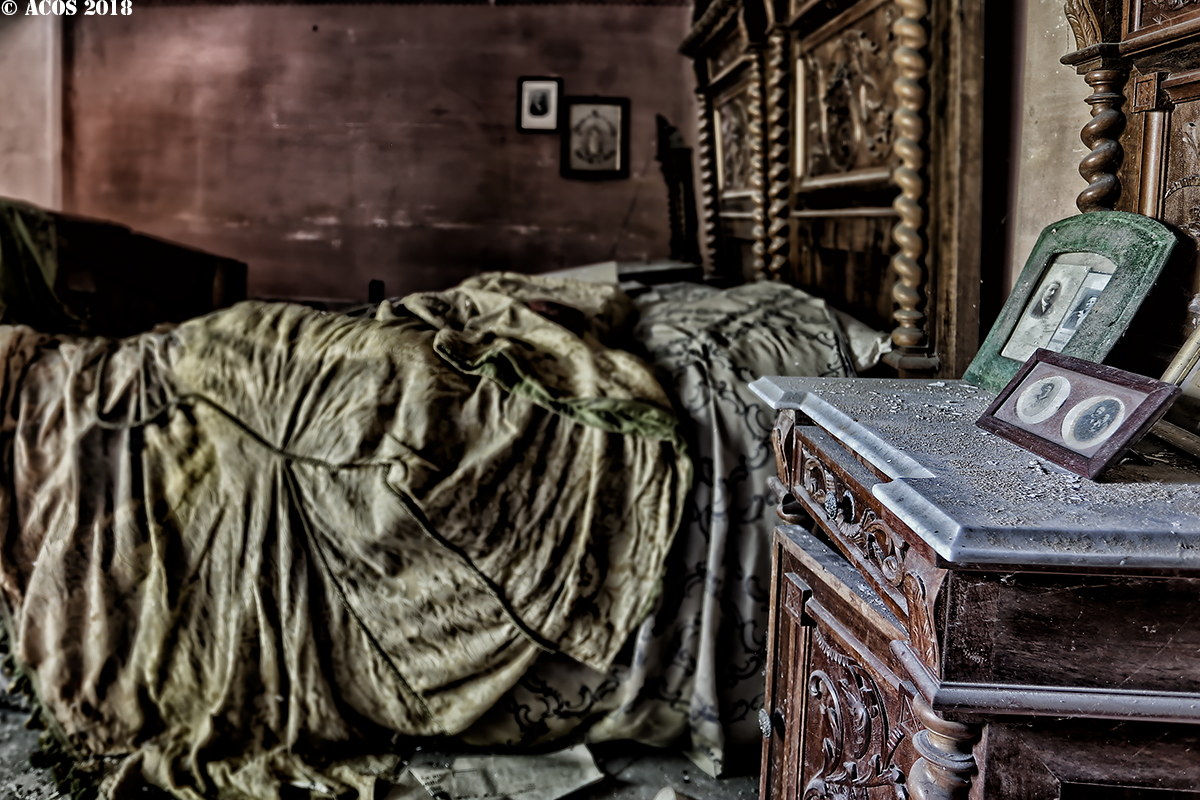 Bedside table, bed and memories