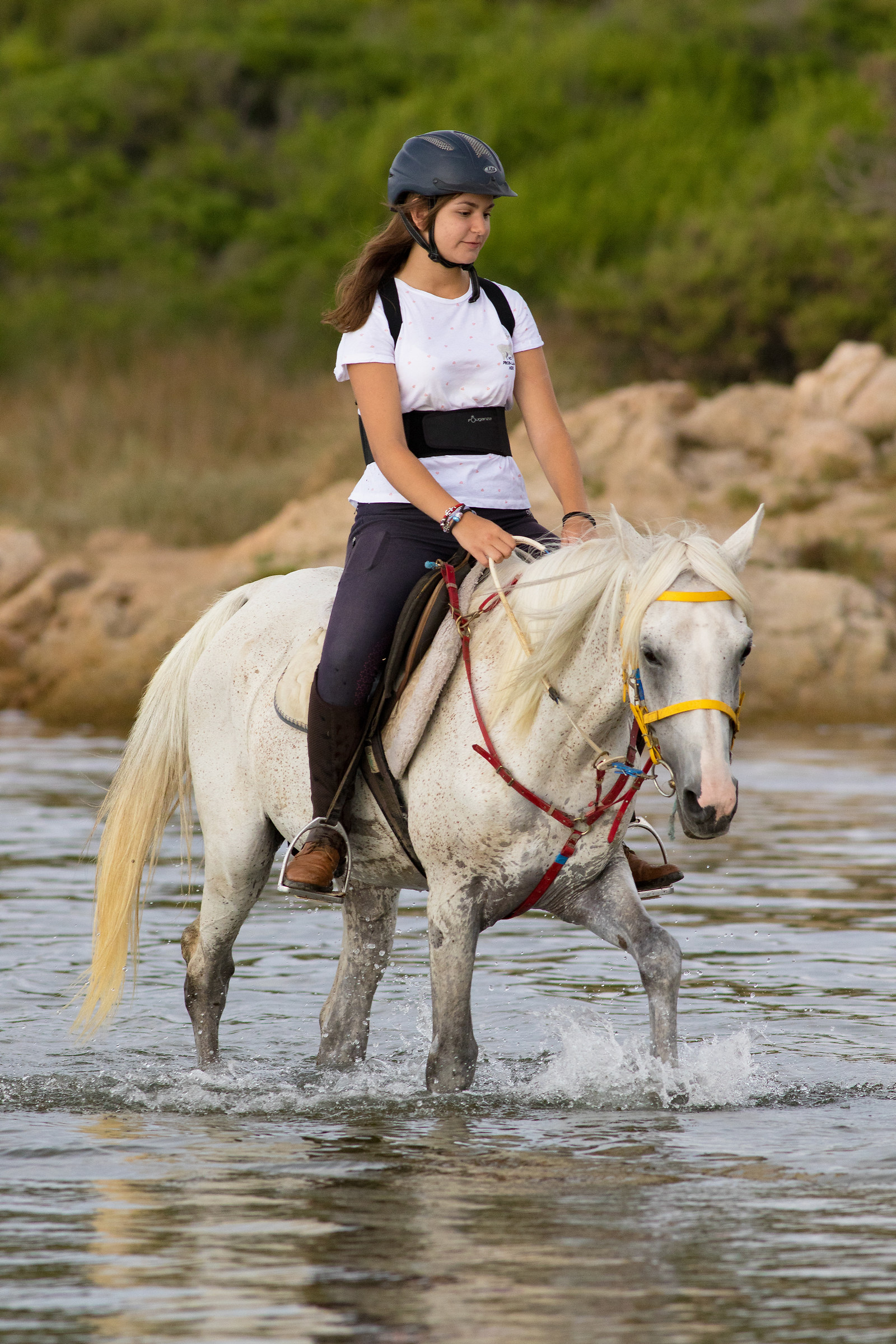 Chiara a Stagnali di Caprera con "Mudrecu"