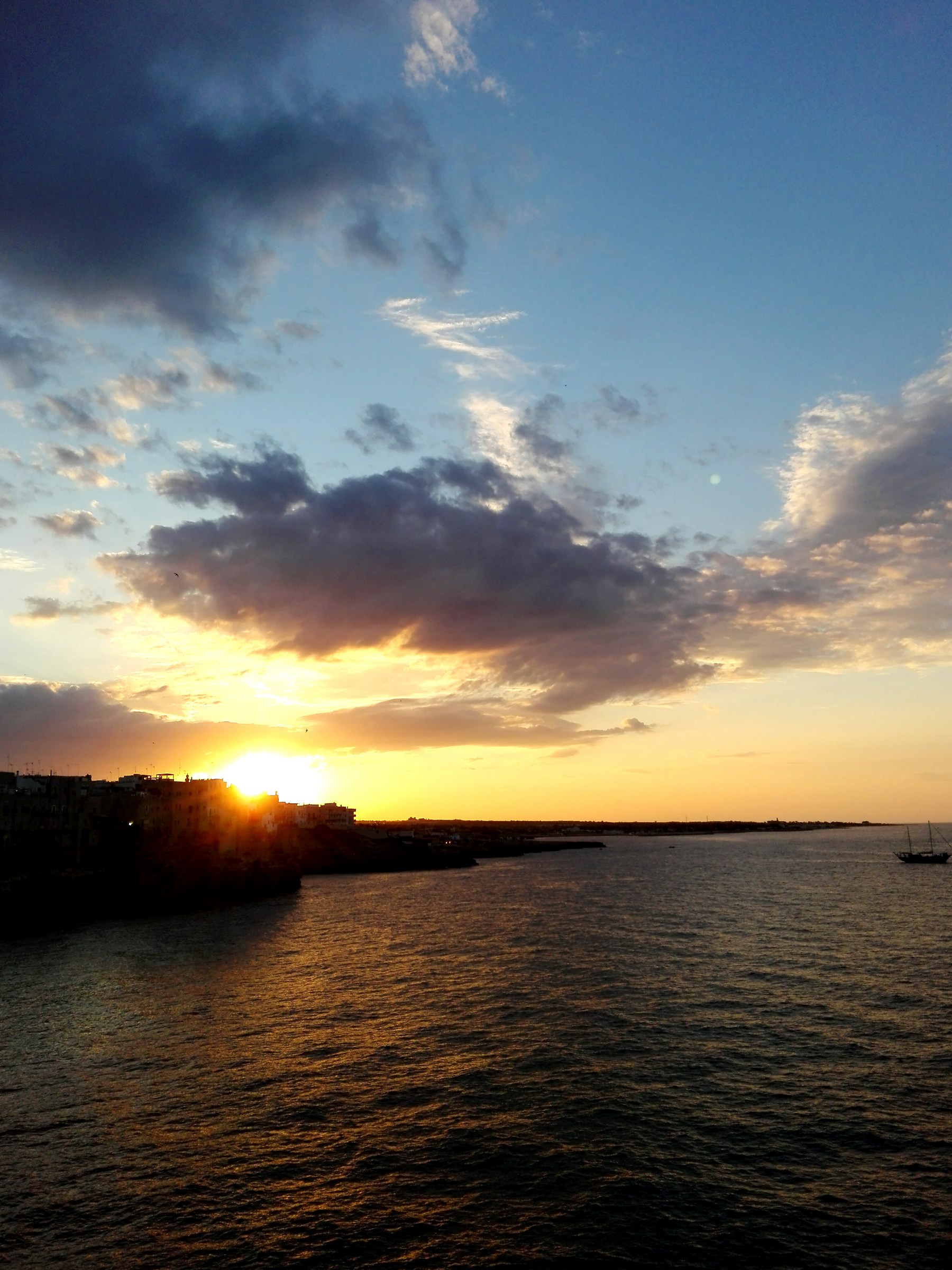 Polignano a mare. Sunset