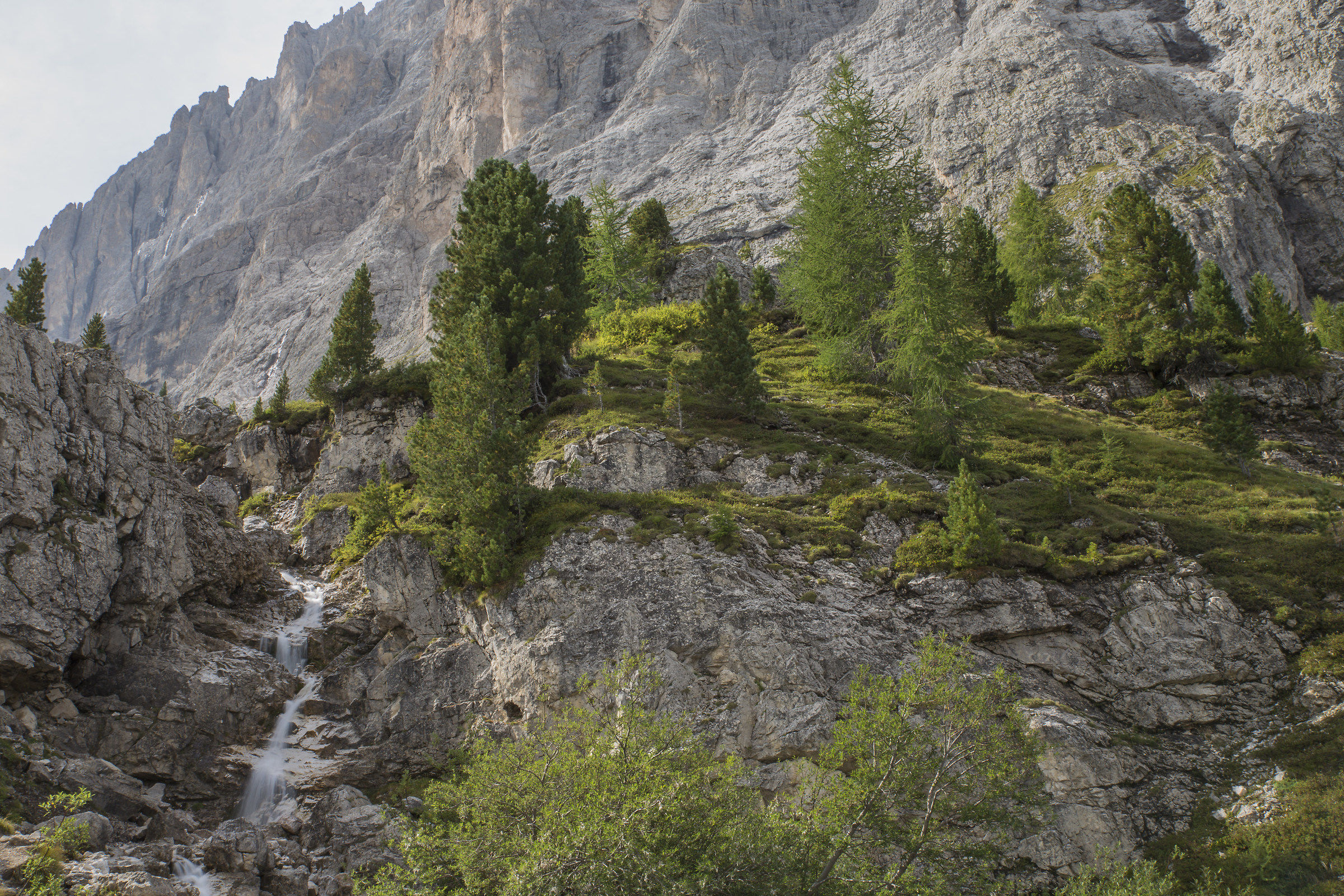Cascata sul Sassolungo