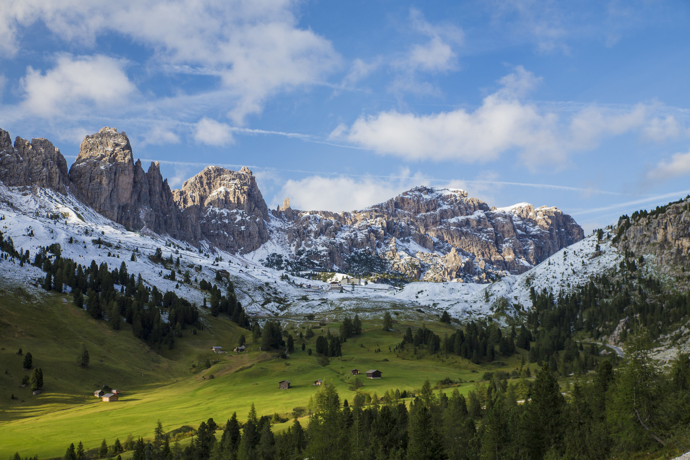 Passo Gardena in tre colori...