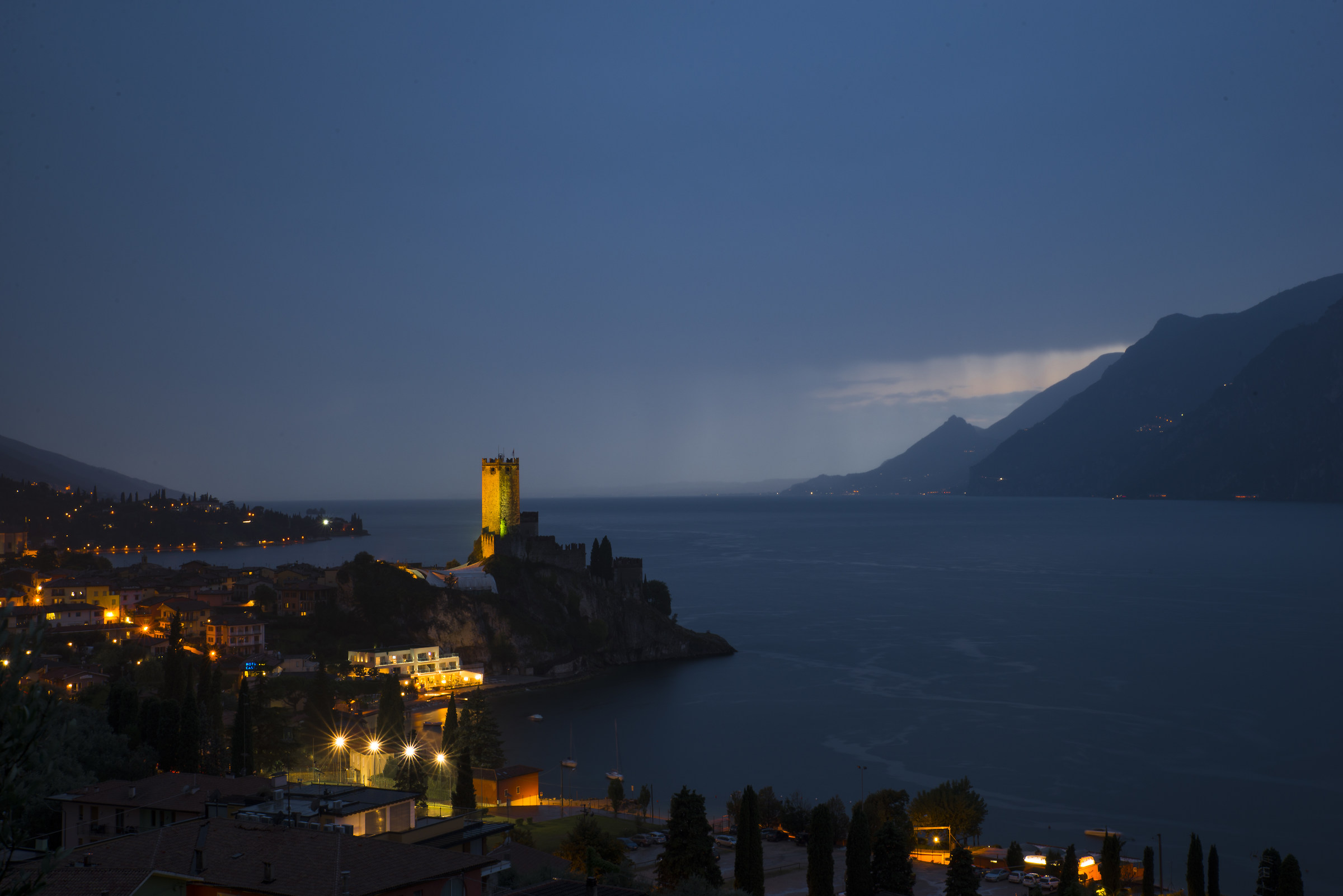 Malcesine sotto la pioggia