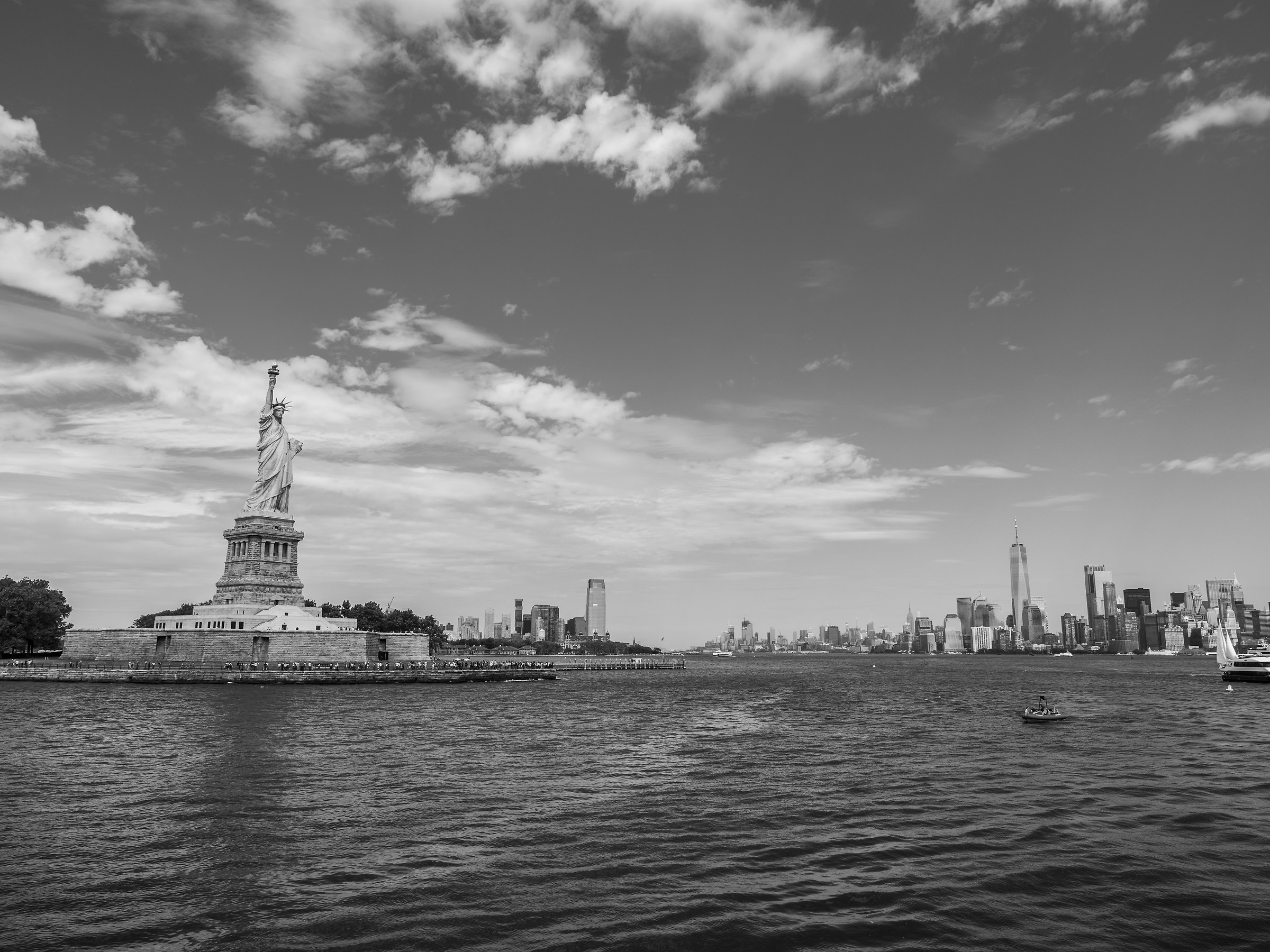 Statue of Liberty by ferry