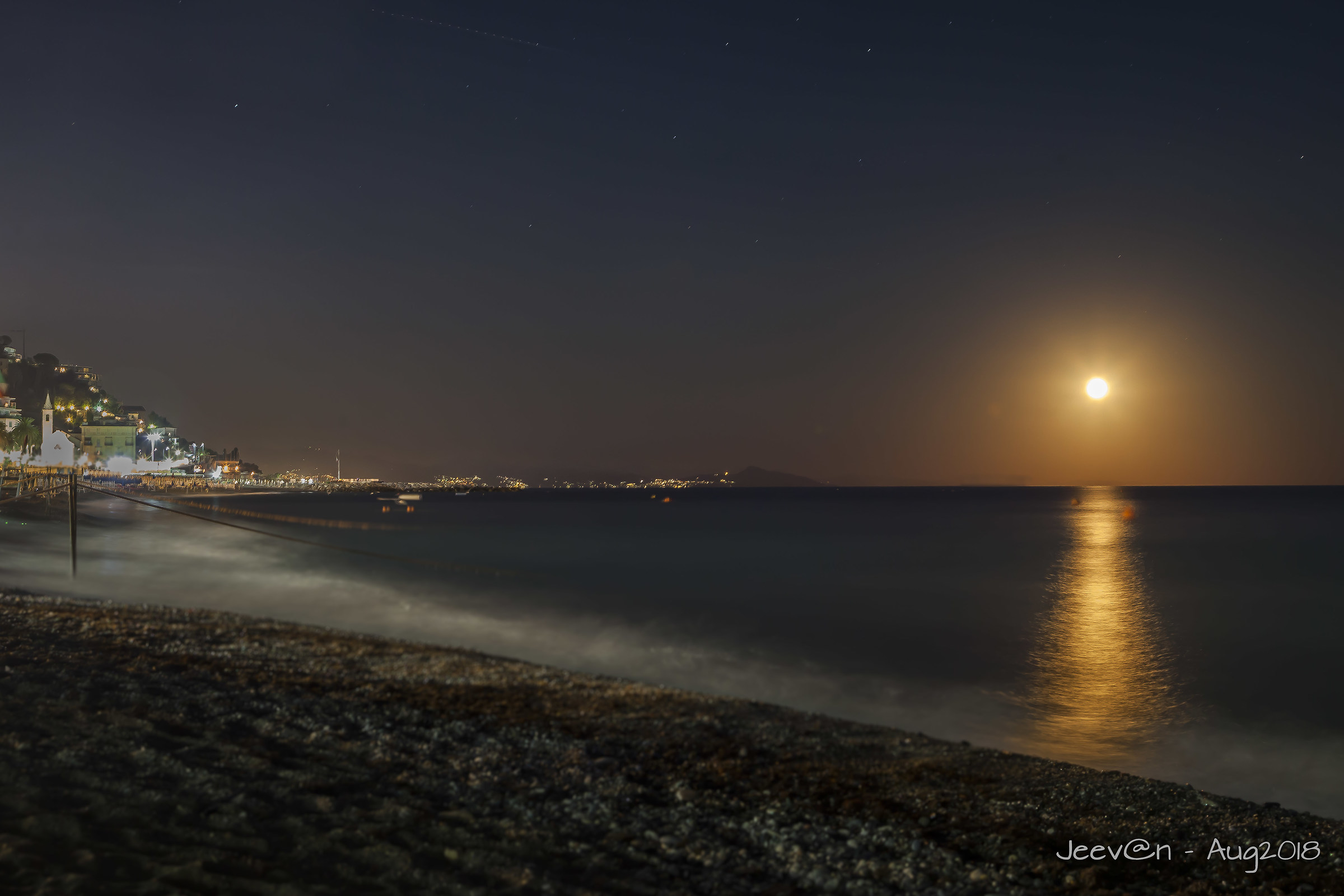 ... and the moon knocked