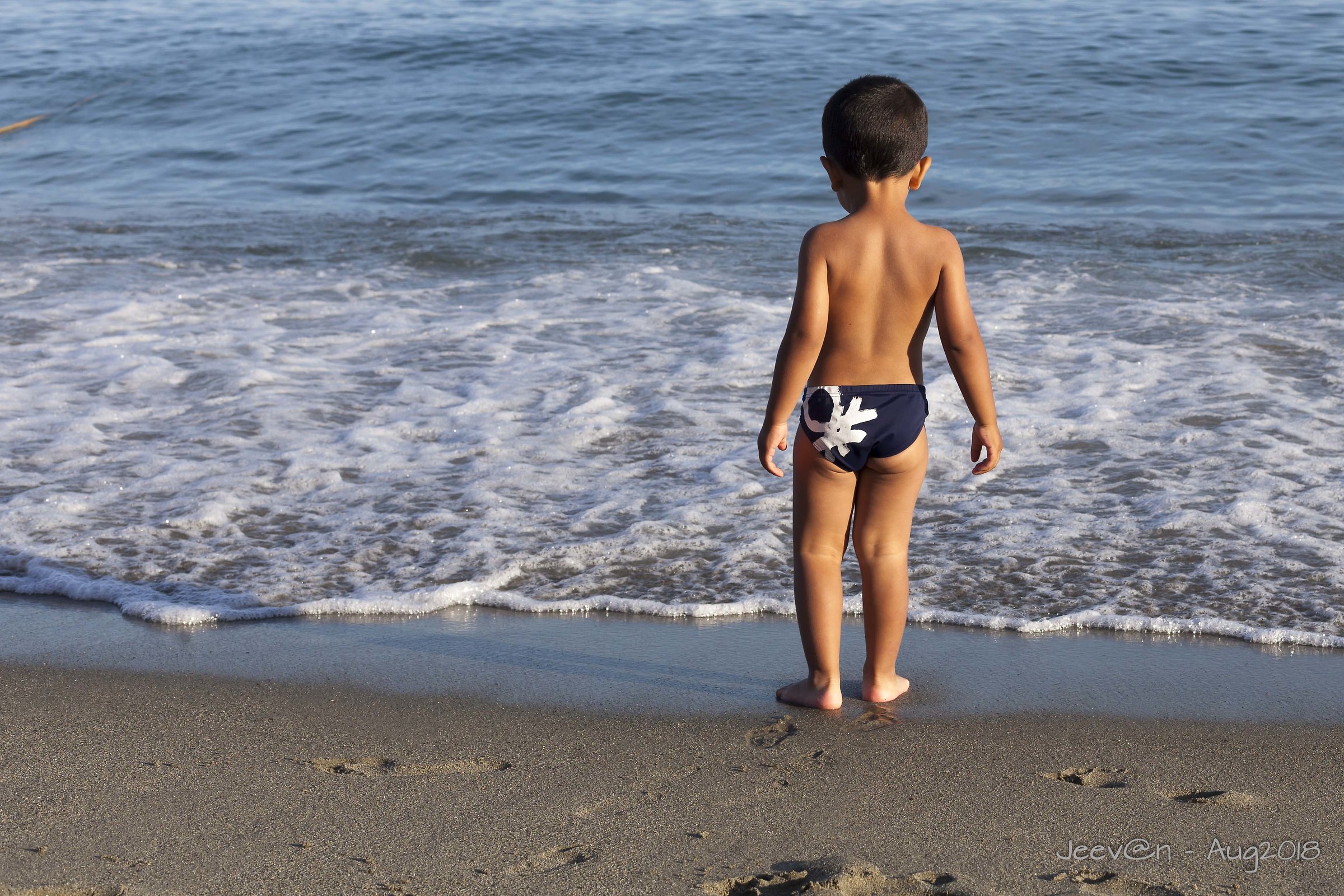 The baby and the sea