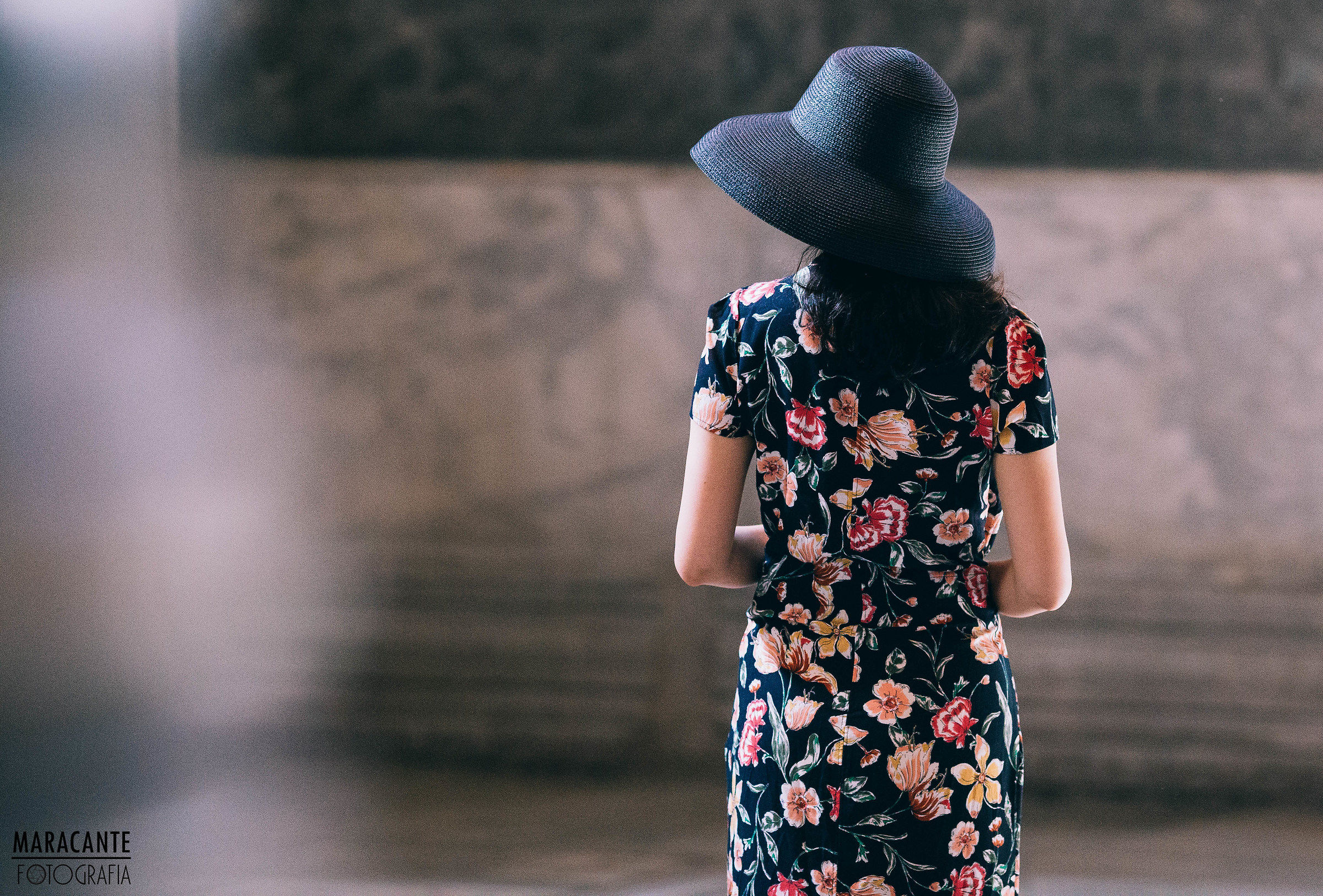 The shoulders of a woman