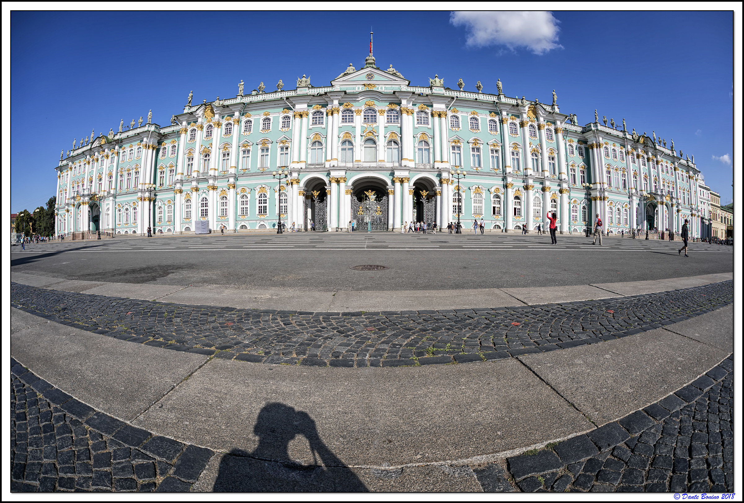 Suspicious shadow at the Hermitage