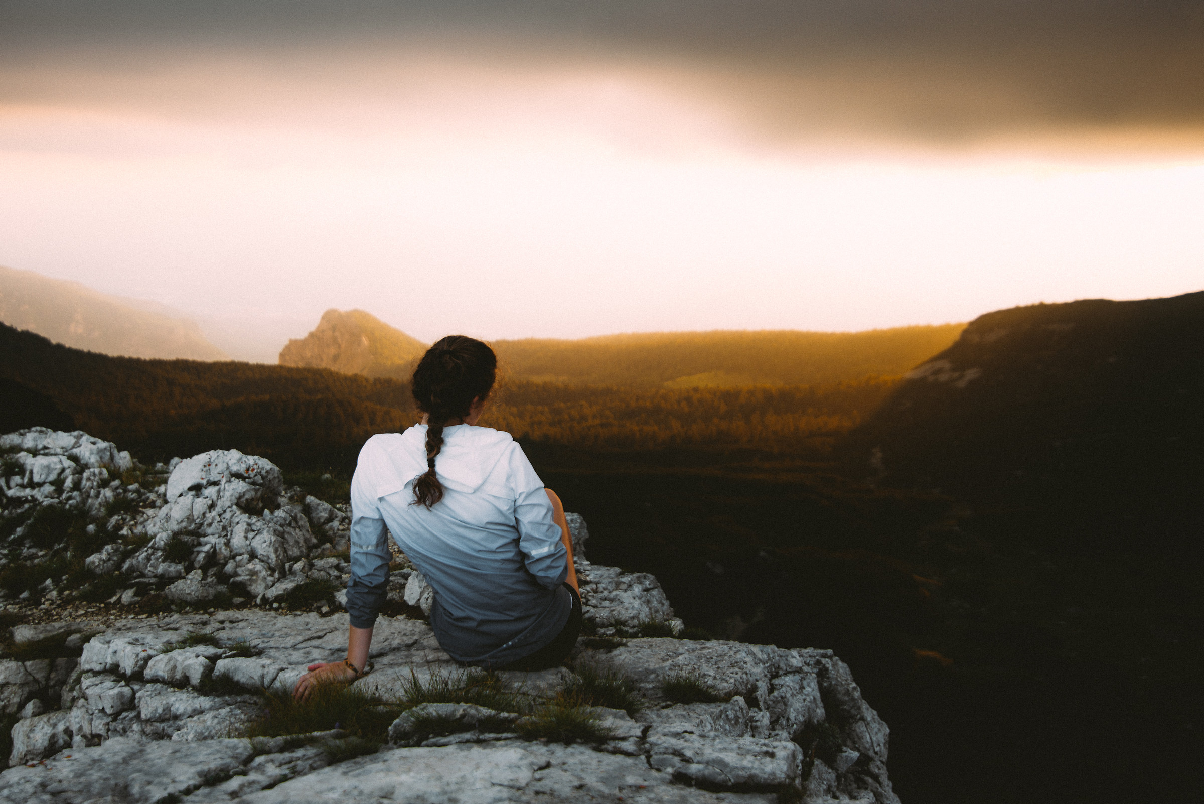 Sunset on the plateau of Vigolana
