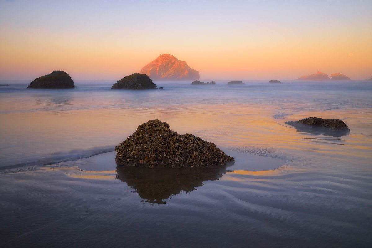 Face Rock - Bandon, WA - Sunrise, Monset