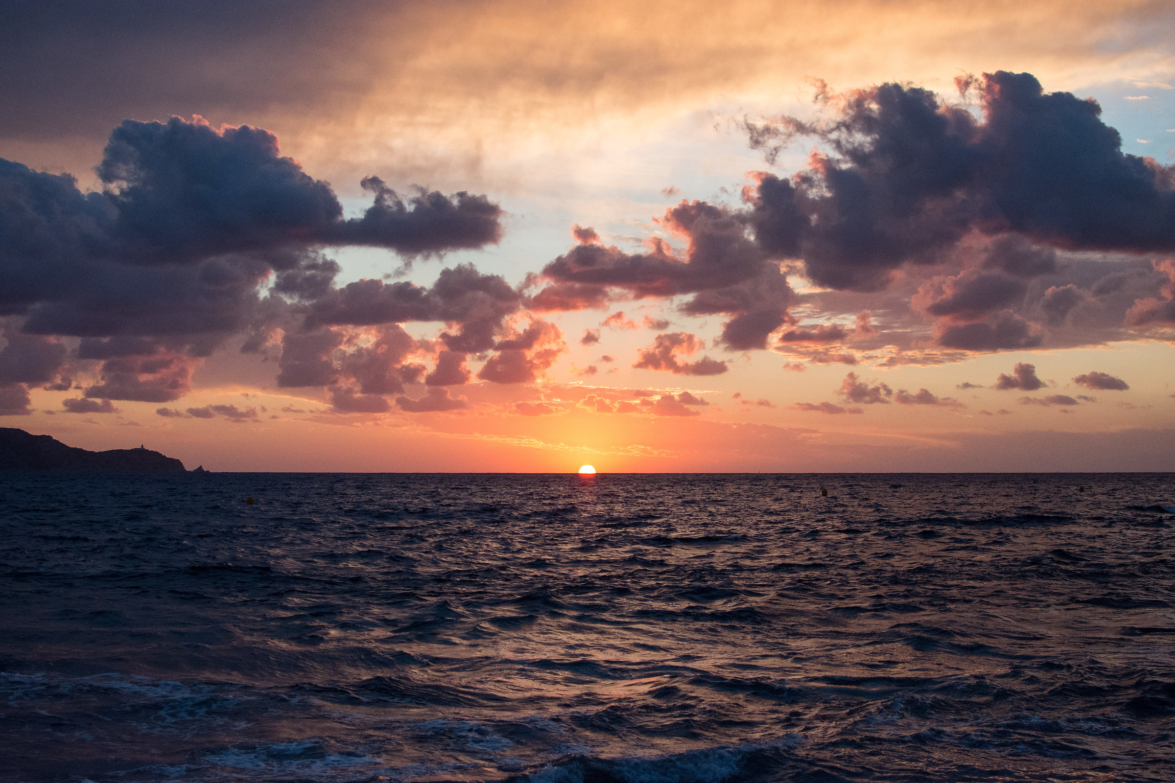 Tramonto sul mare di Calvi