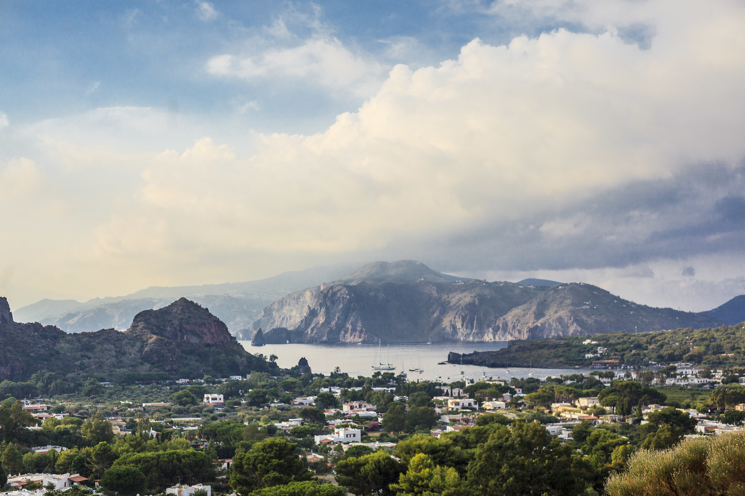 In the distance, Lipari.