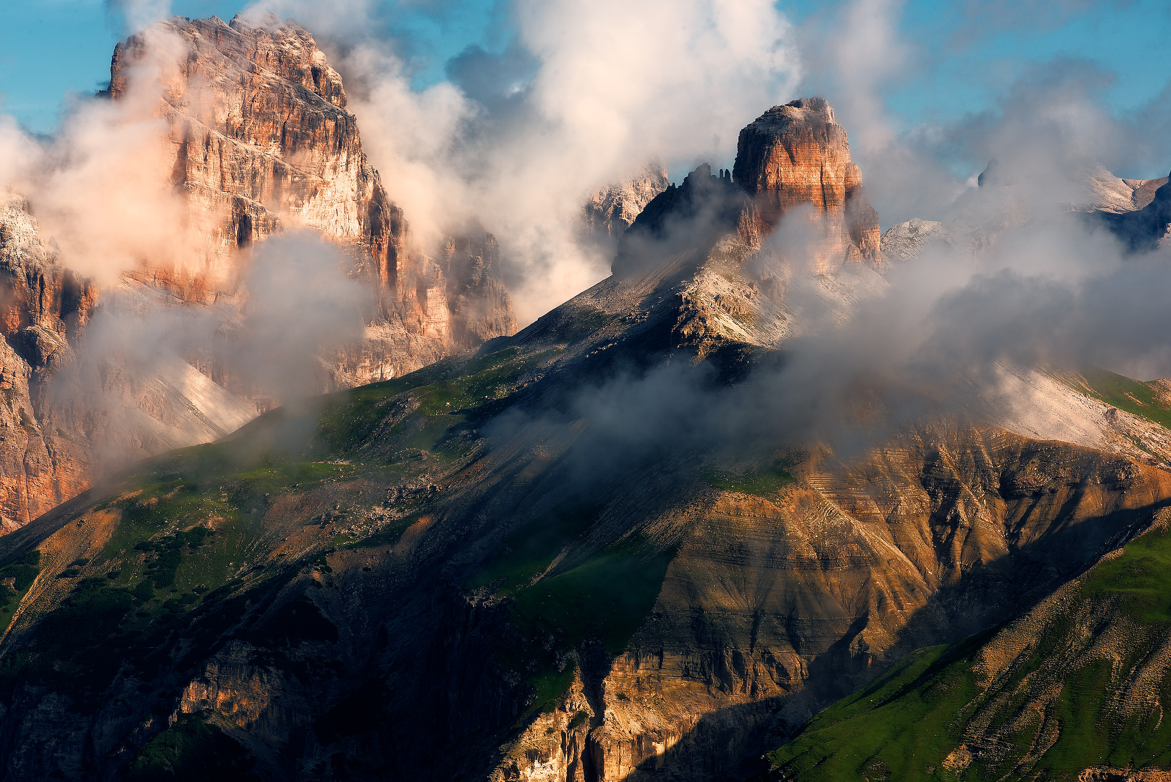 Peeping through the Clouds