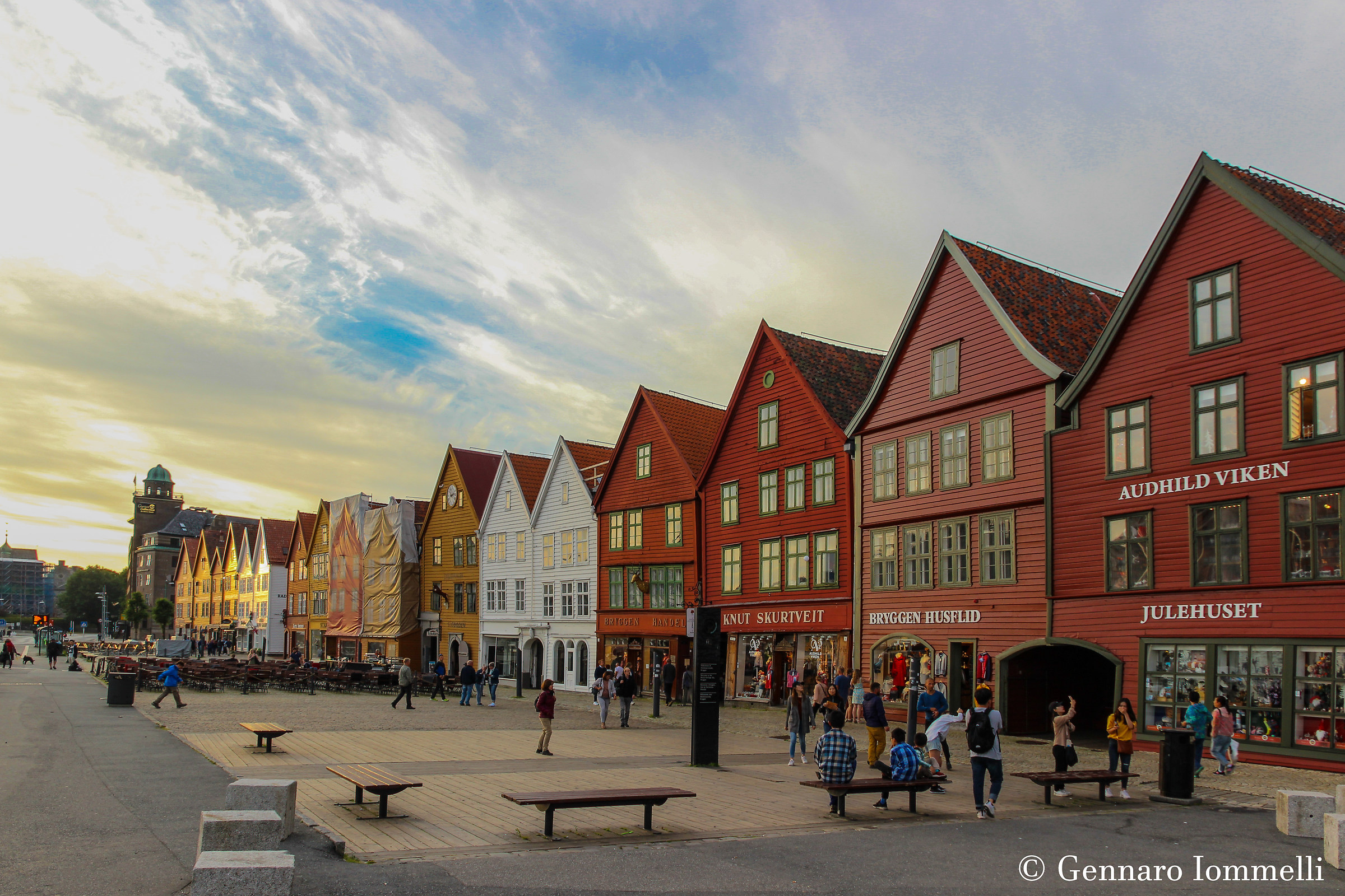 Sunset at Bryggen