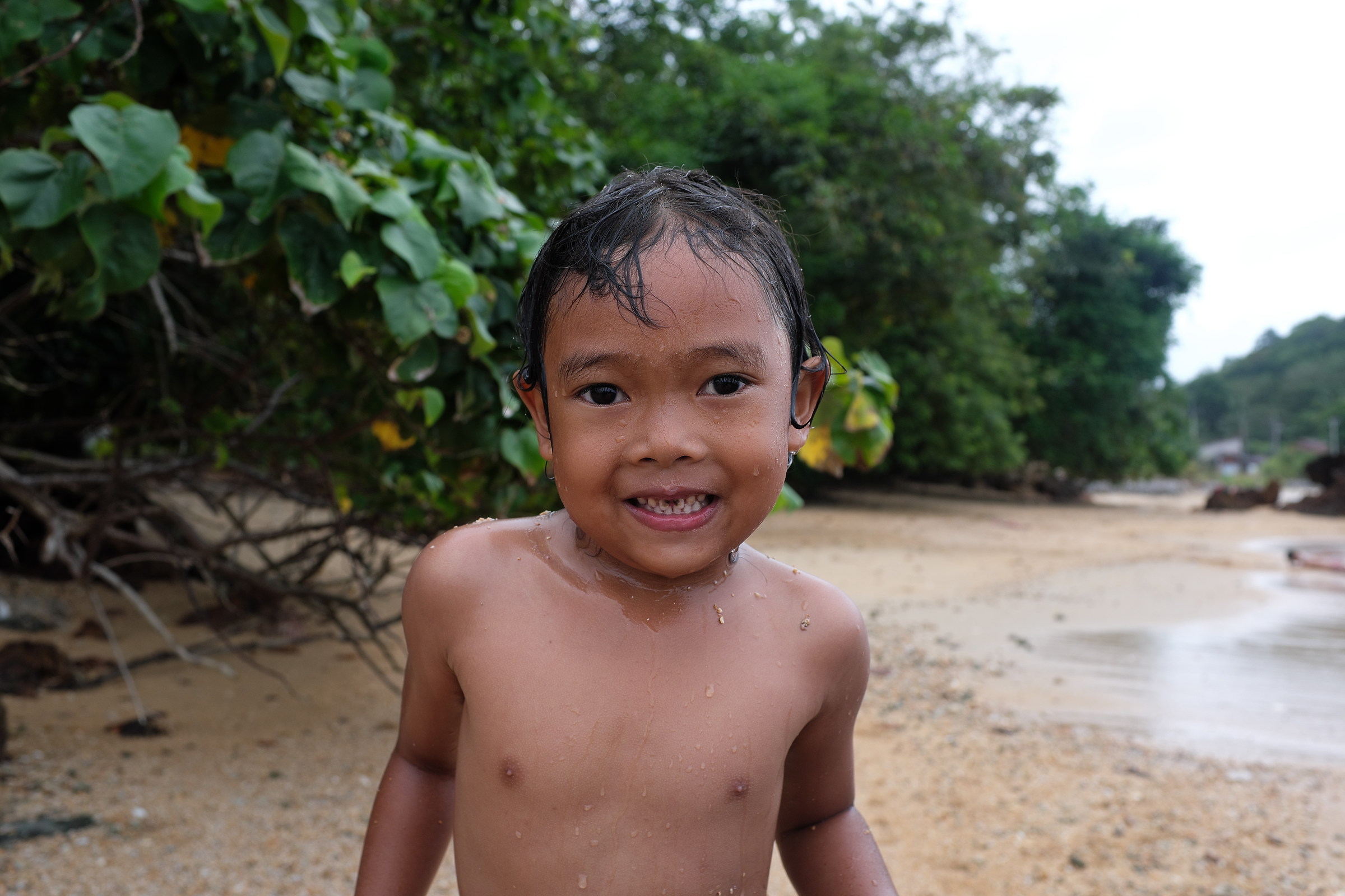 Thai Kid at the beach