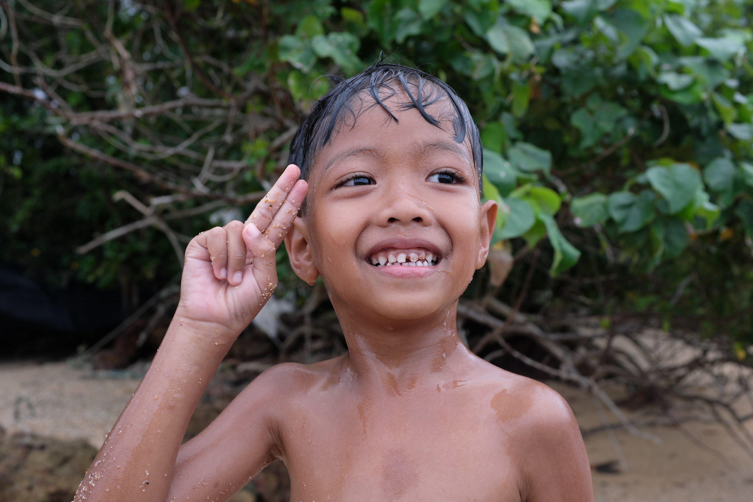 Thai Kid at the beach