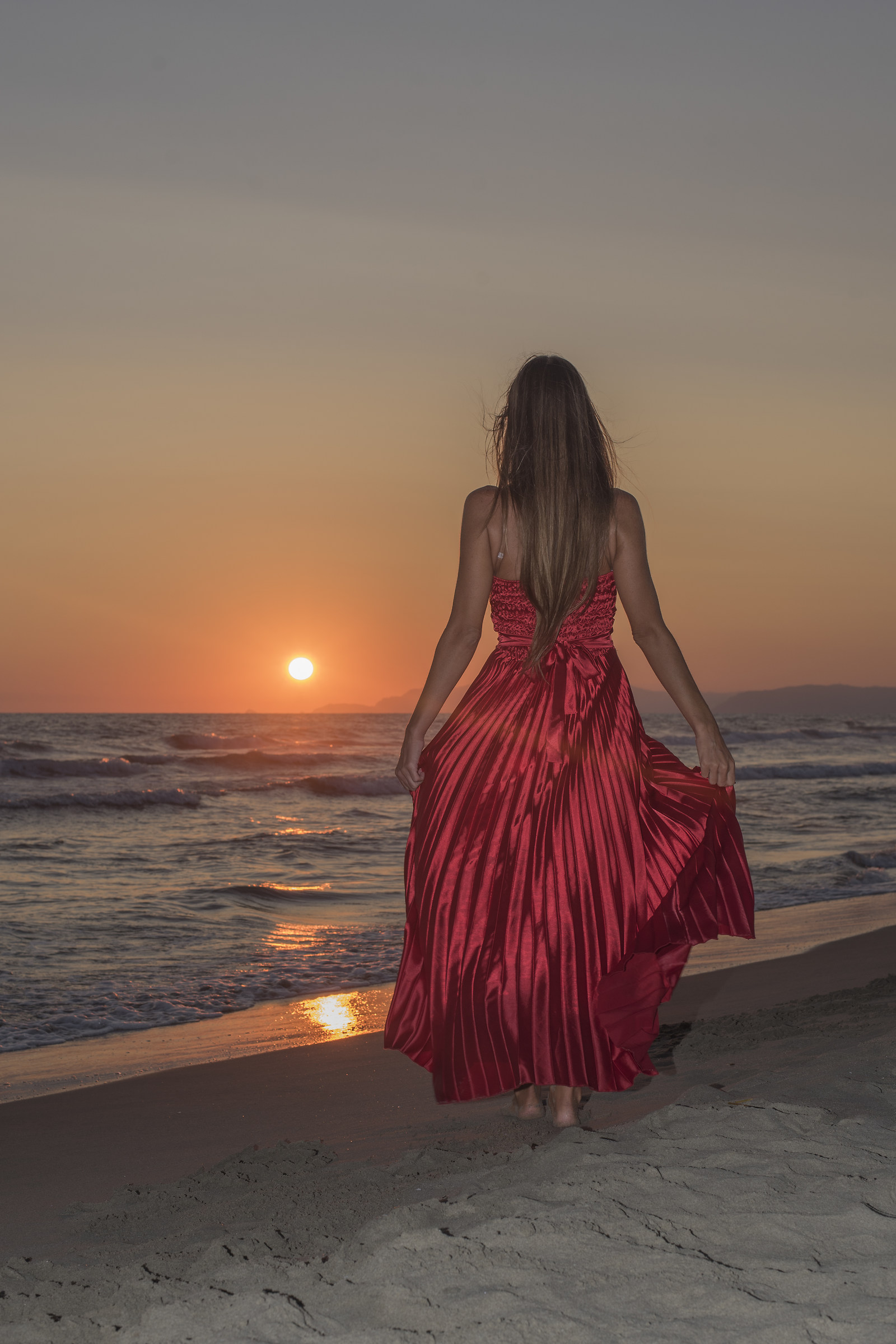 Red Sunset in Versilia