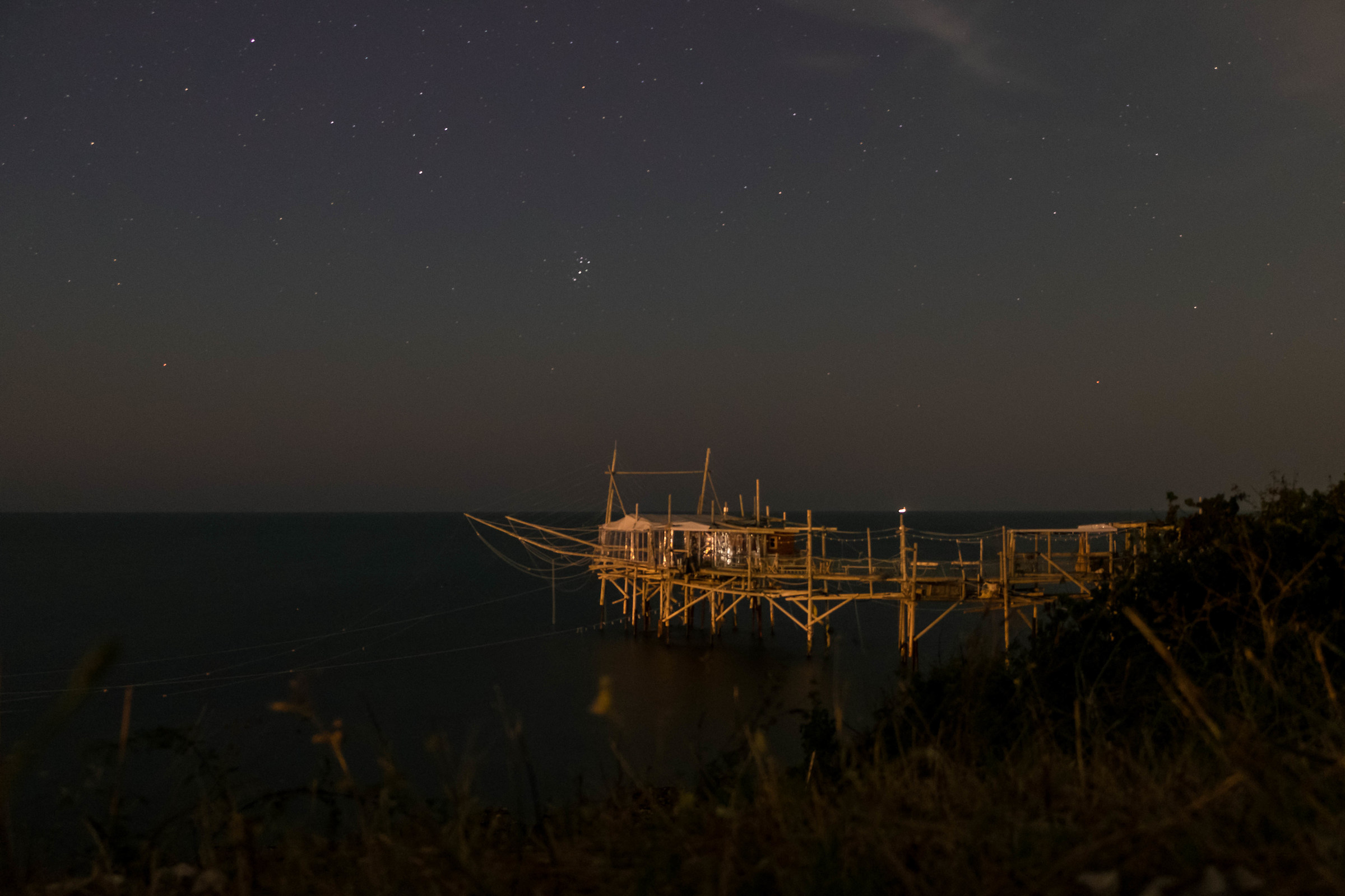 trabocco Sasso della Cajana-notturna