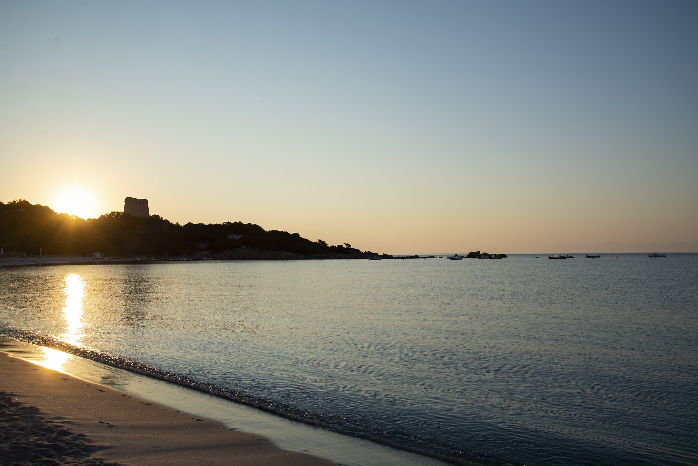 Beach of Cala Pira Sardinia