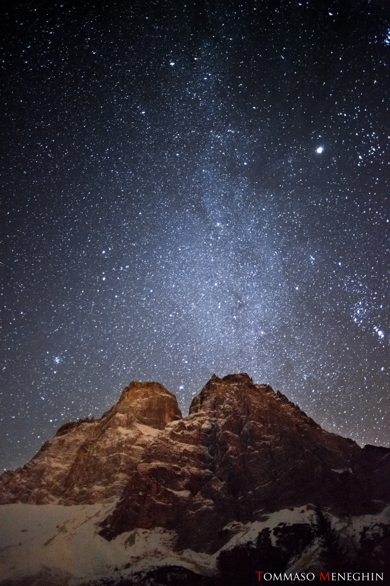 Monte Pelmo under Milky Way